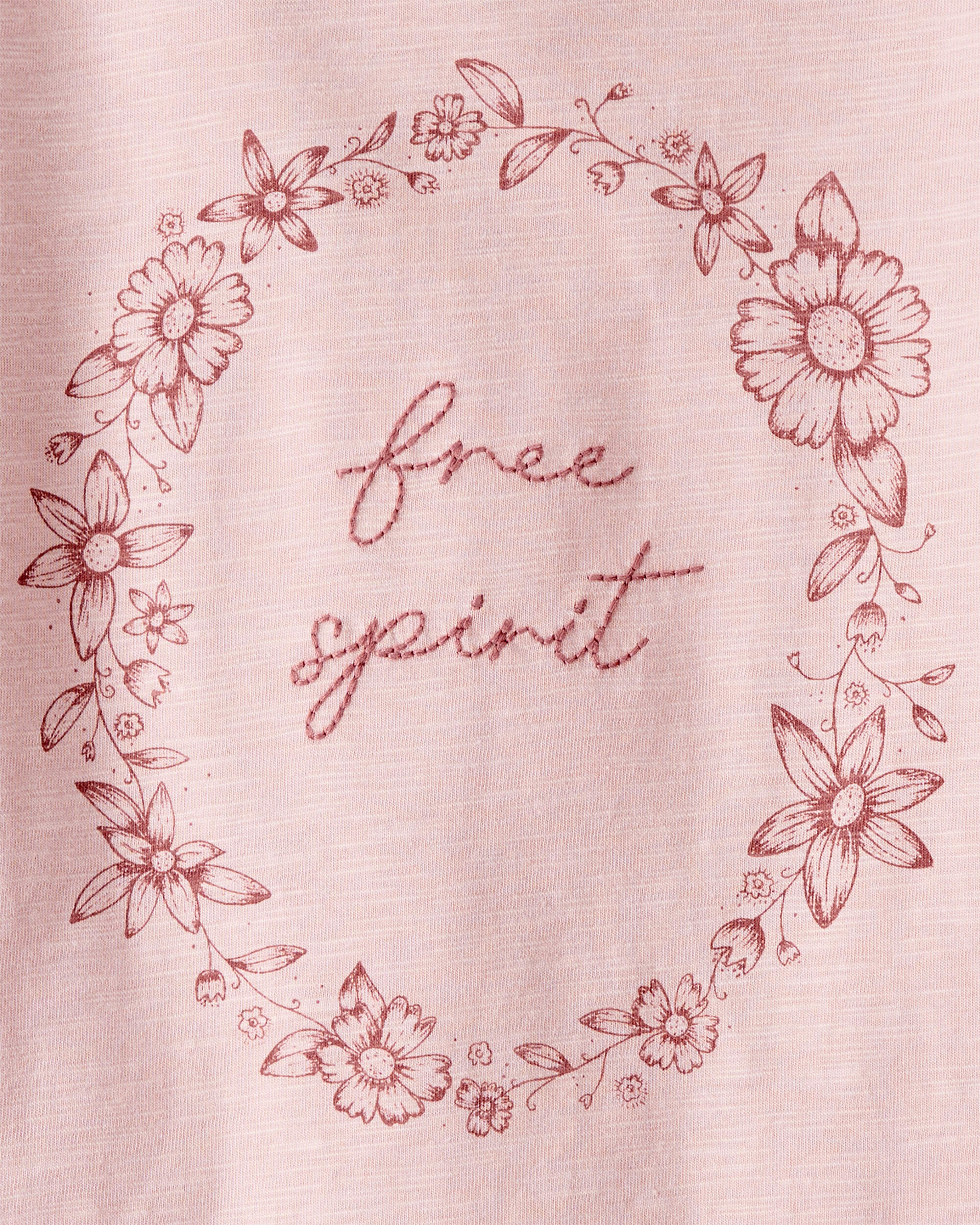 Toddler Girl Organic Cotton Free Spirit Long-Sleeve Jersey Tee