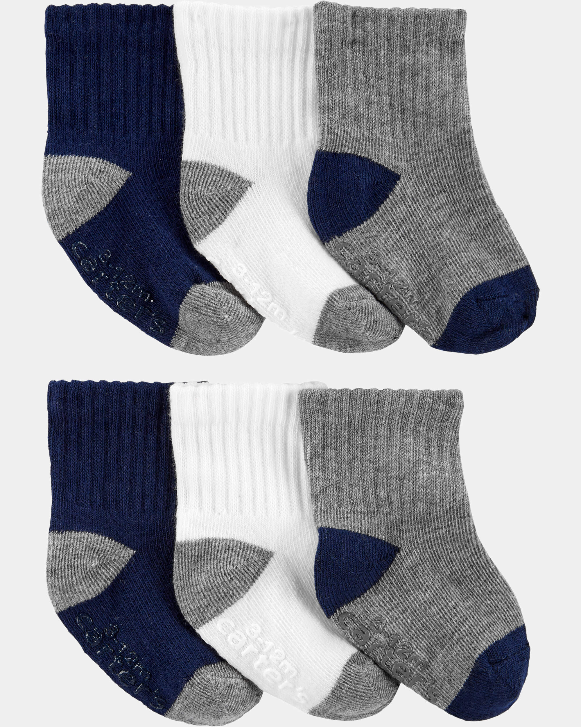 Baby Boy 6-Pack Crew Socks