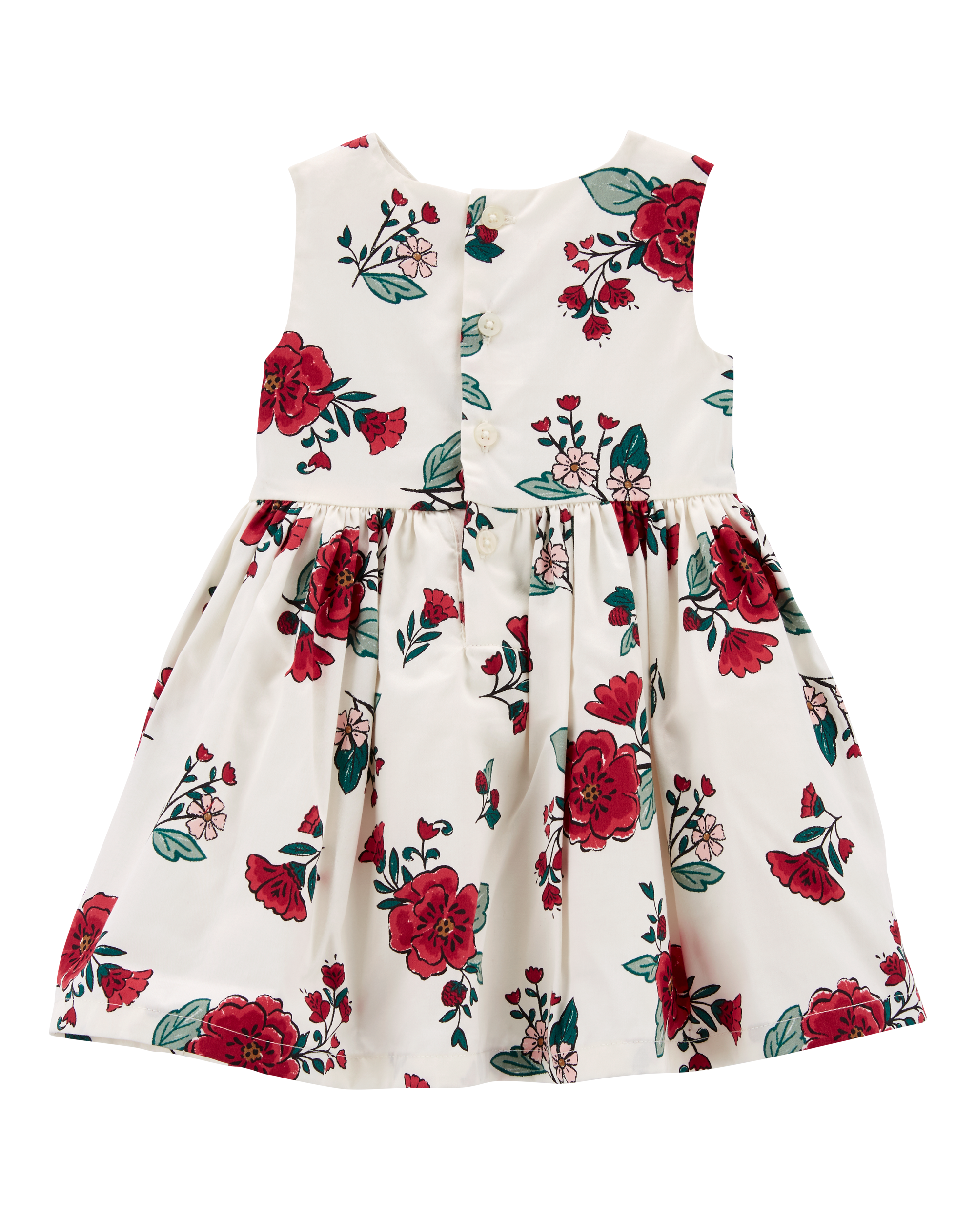 White and red baby dress cheap