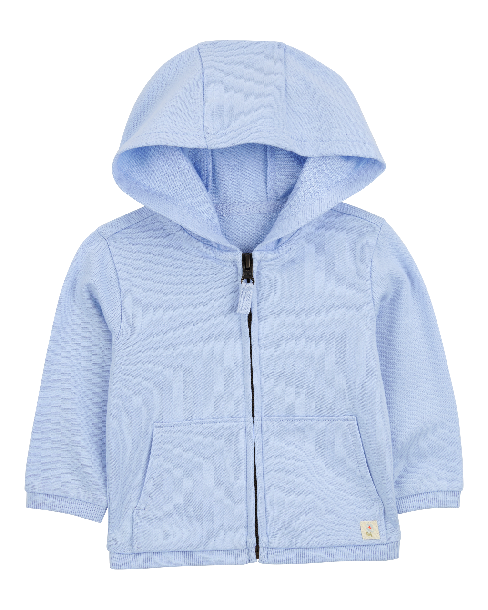 Baby Zip-Up French Terry Hoodie - Blue