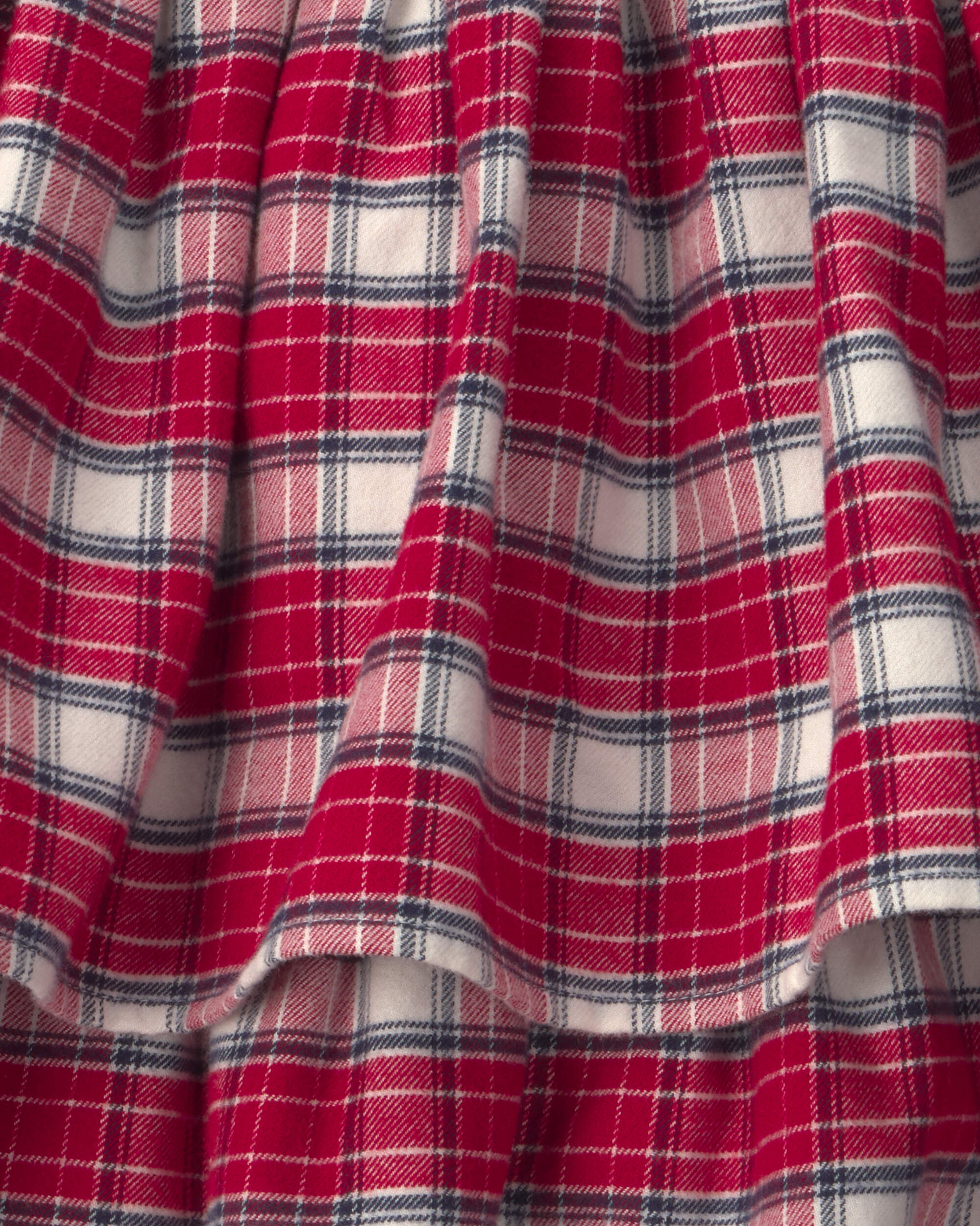Girls Organic Cotton Flannel Skirt
