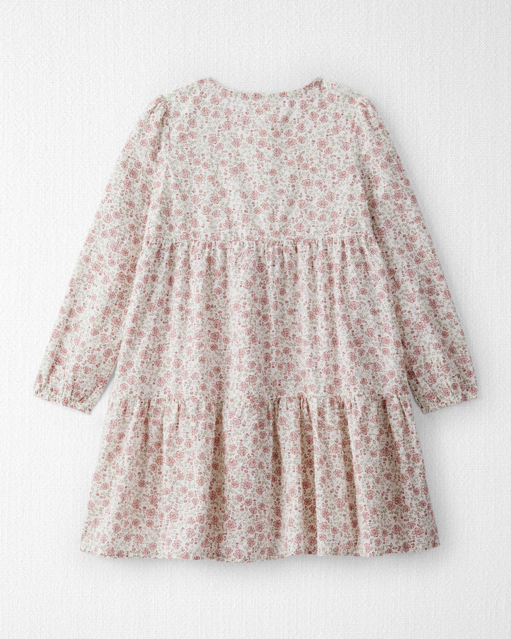 Girls Organic Cotton Dress Prairie Blossom Print