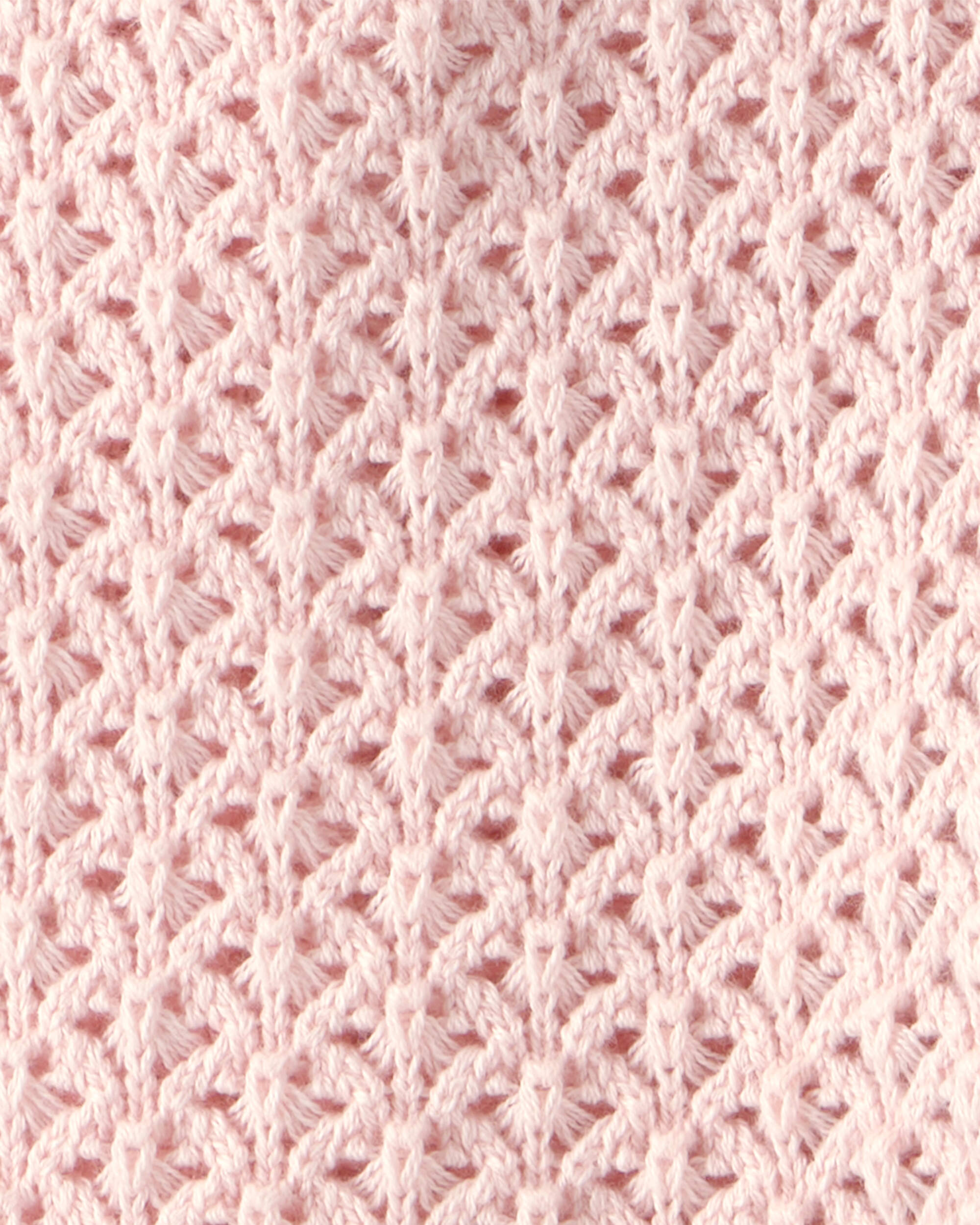 Baby Girl Organic Cotton Sweater Knit Romper
