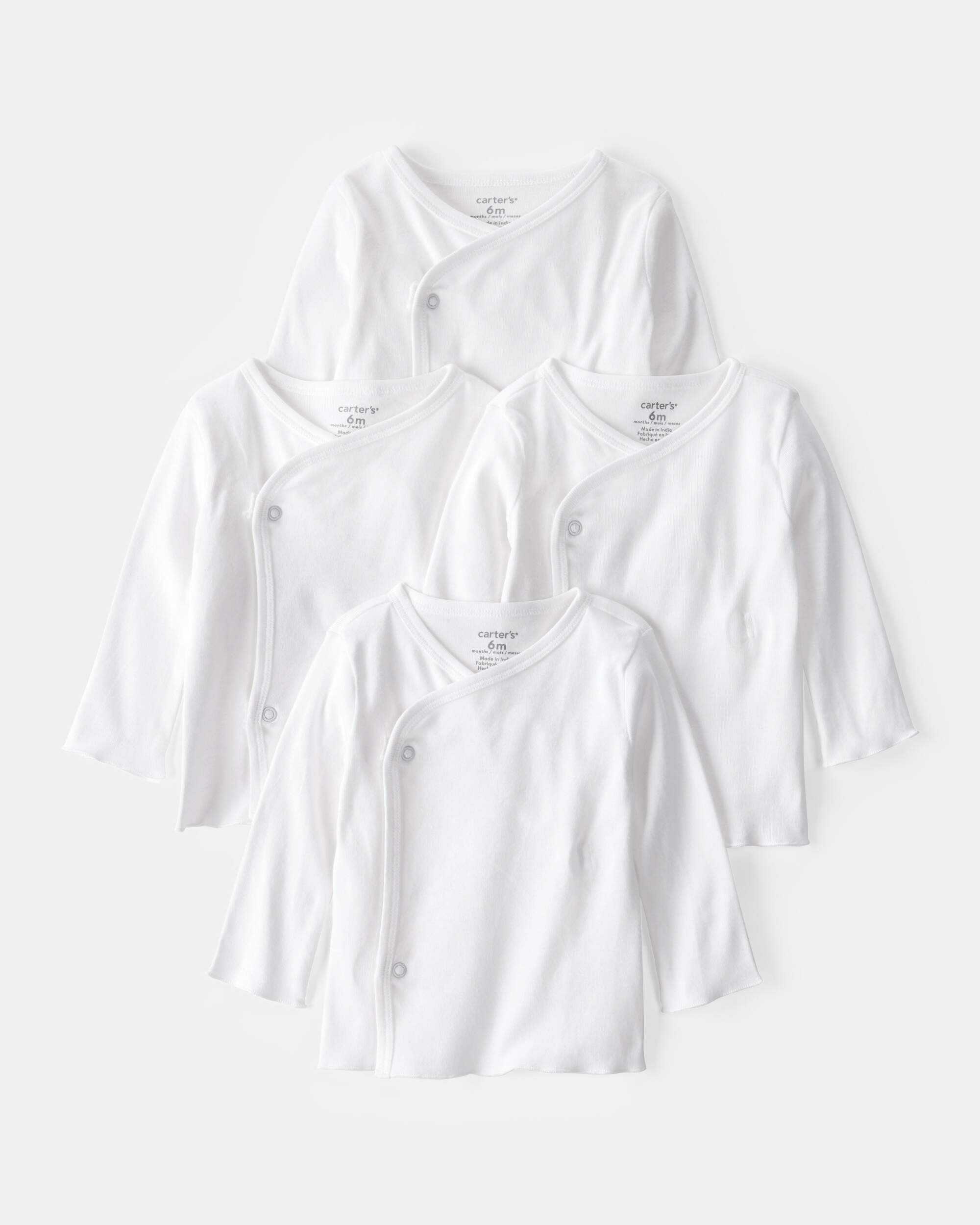Baby 4-Pack Side-Snap Tees