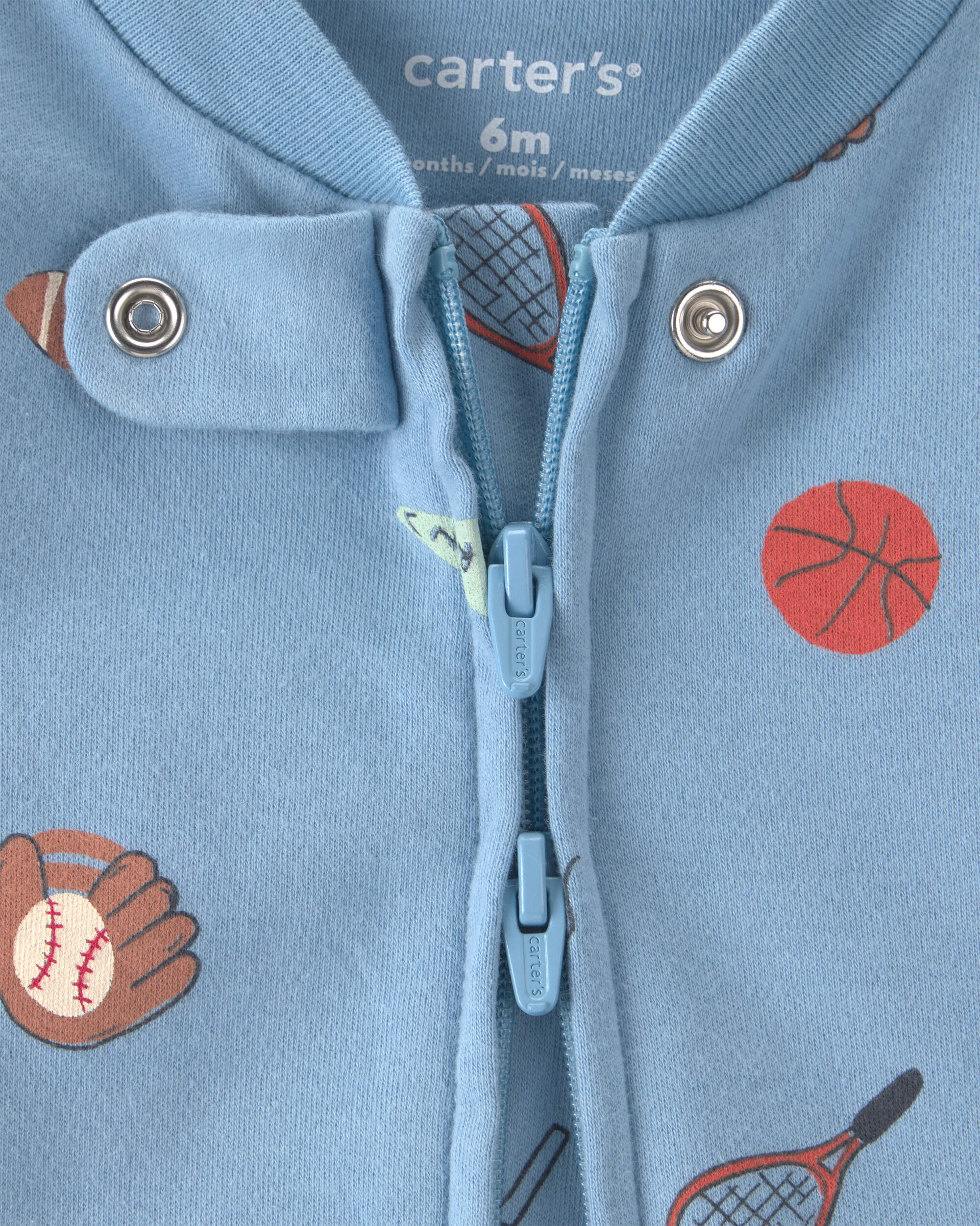 Baby Boy Sports Snug Fit Sleeper - Blue