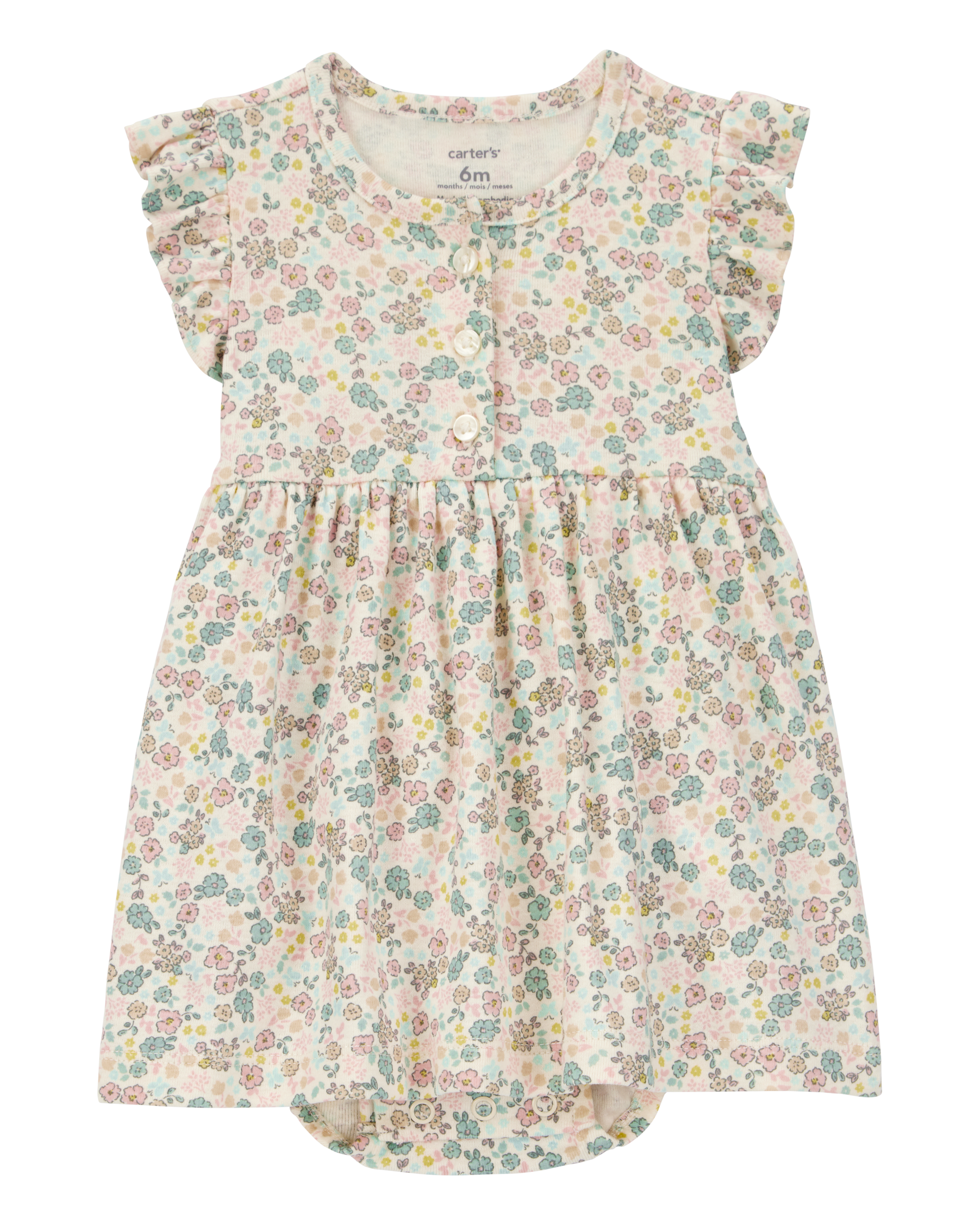 Baby 2-Piece Floral Dress Cardigan Set