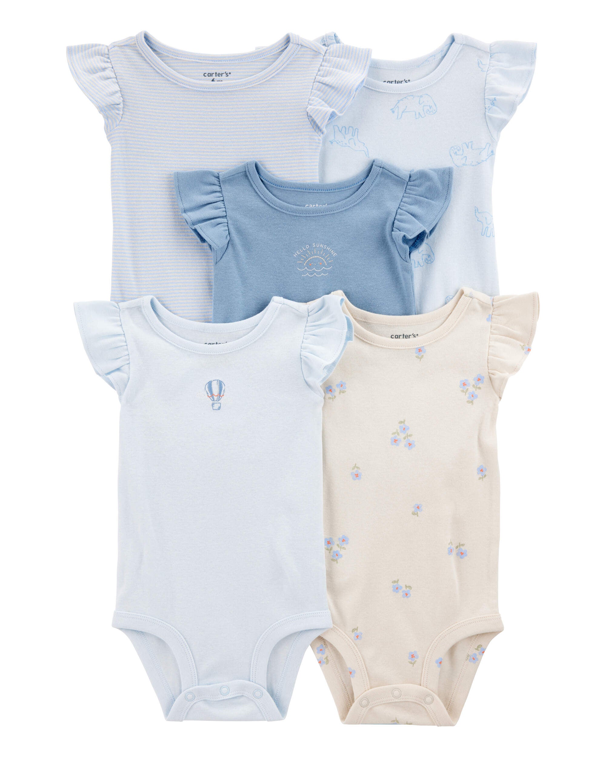 Baby 5-Pack Short-Sleeve Bodysuits