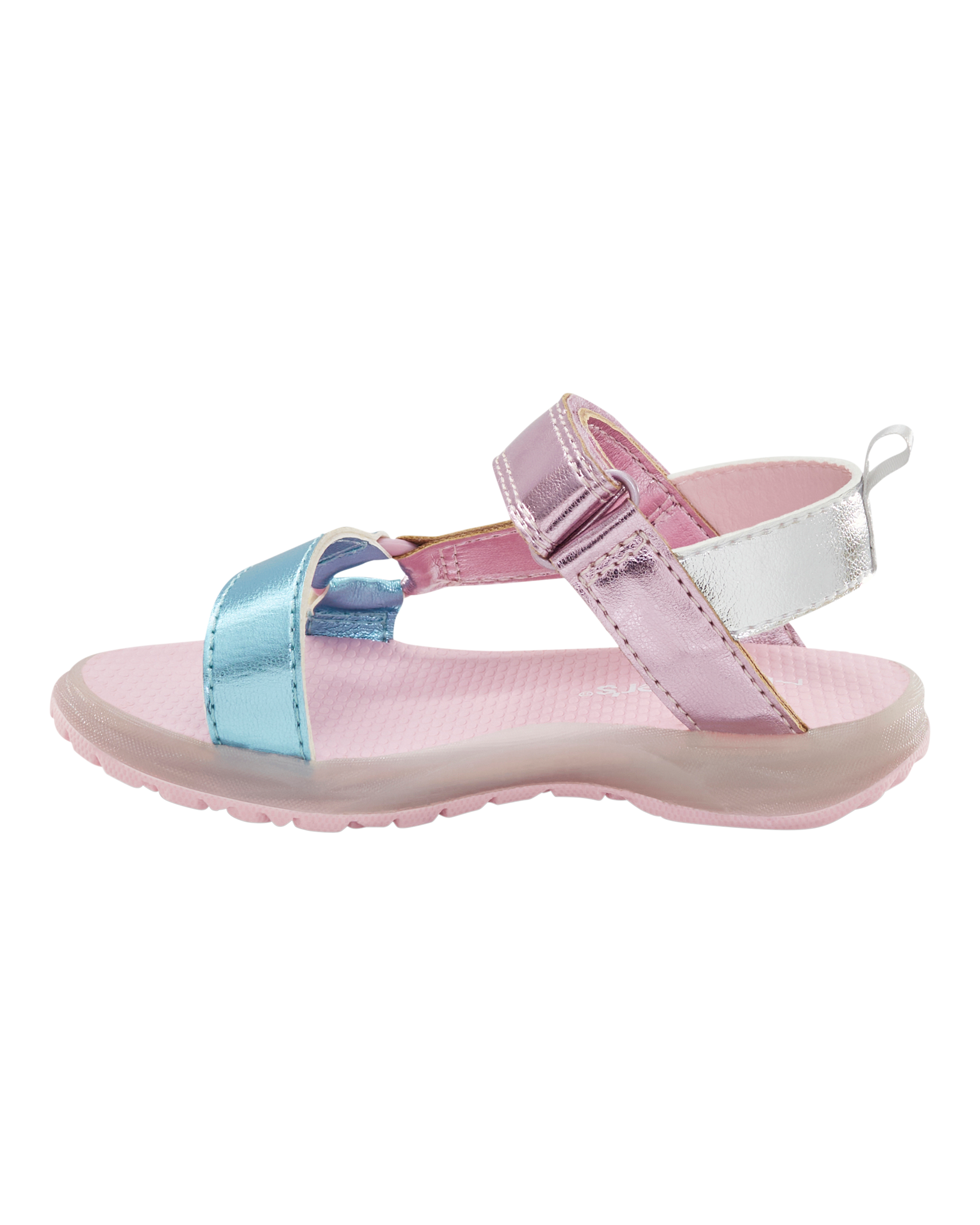 Toddler Light Up Metallic Sandals - Pink/Blue
