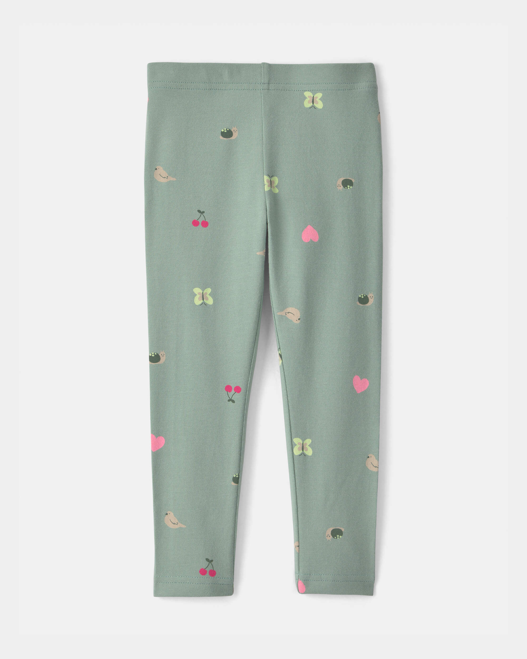 Toddler Girl Nature Pull-On Stretch Leggings - Green