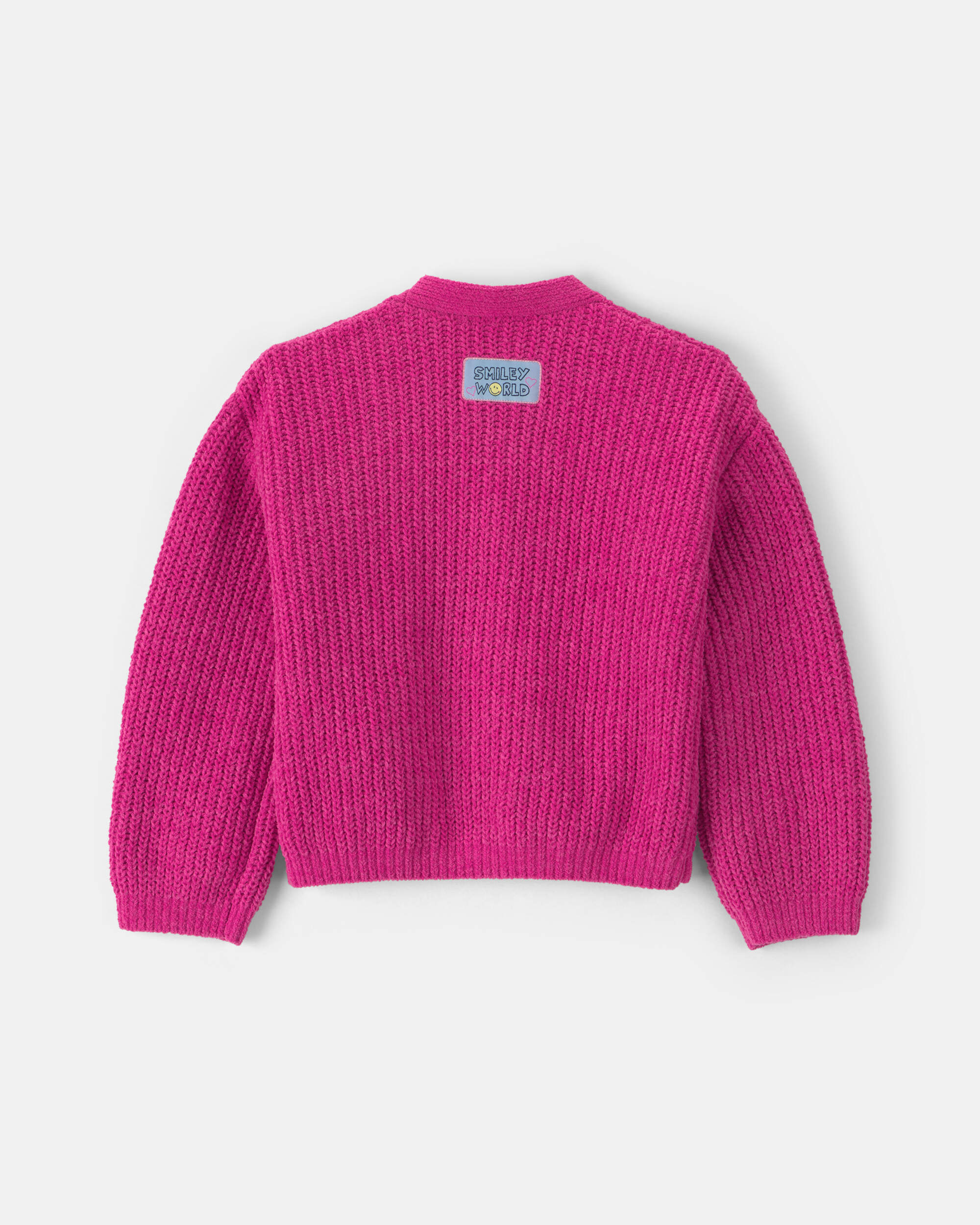 Girls Smileyworld Cardigan Sweater - Pink