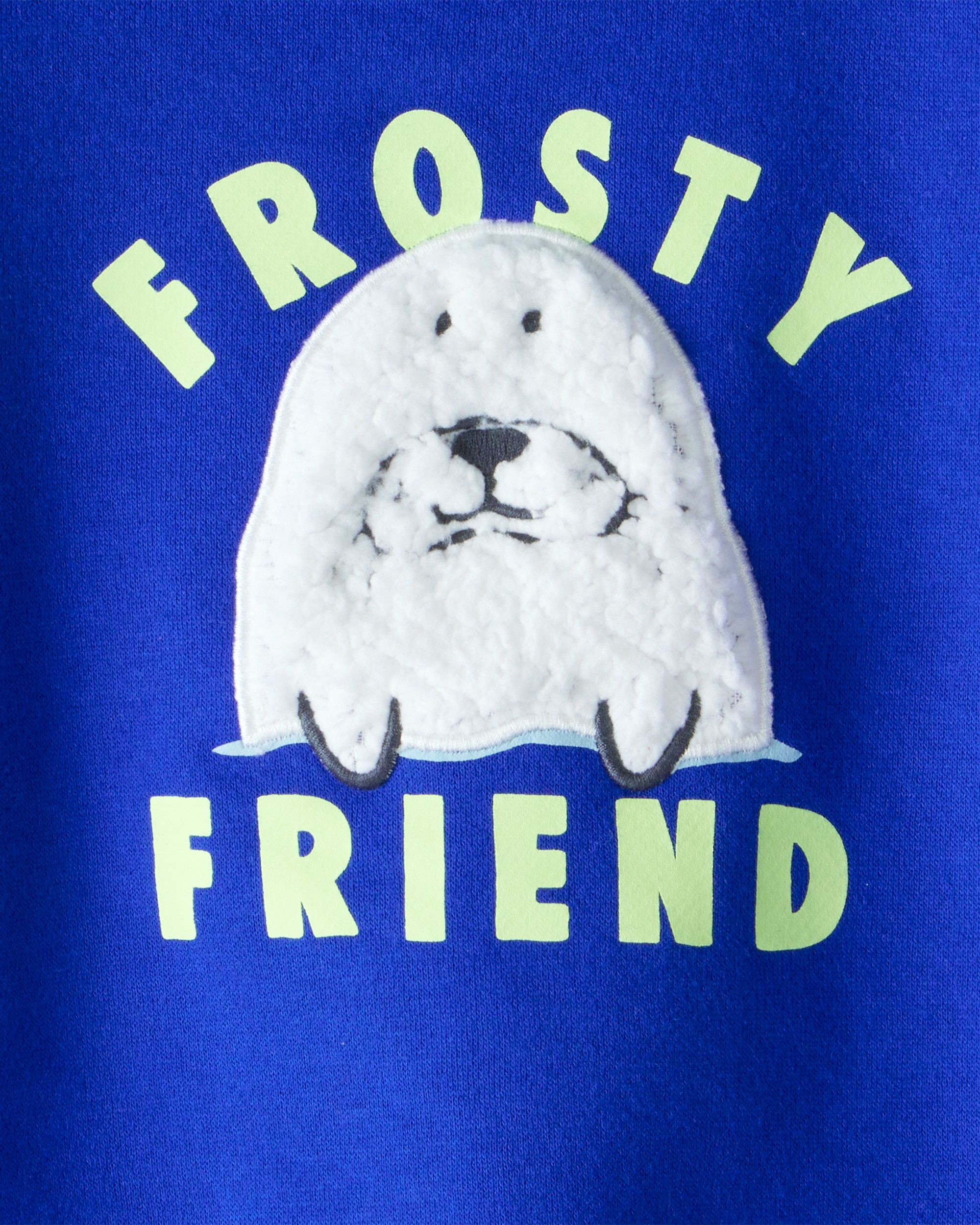 Baby Boy Seal Pullover Sweatshirt - Blue