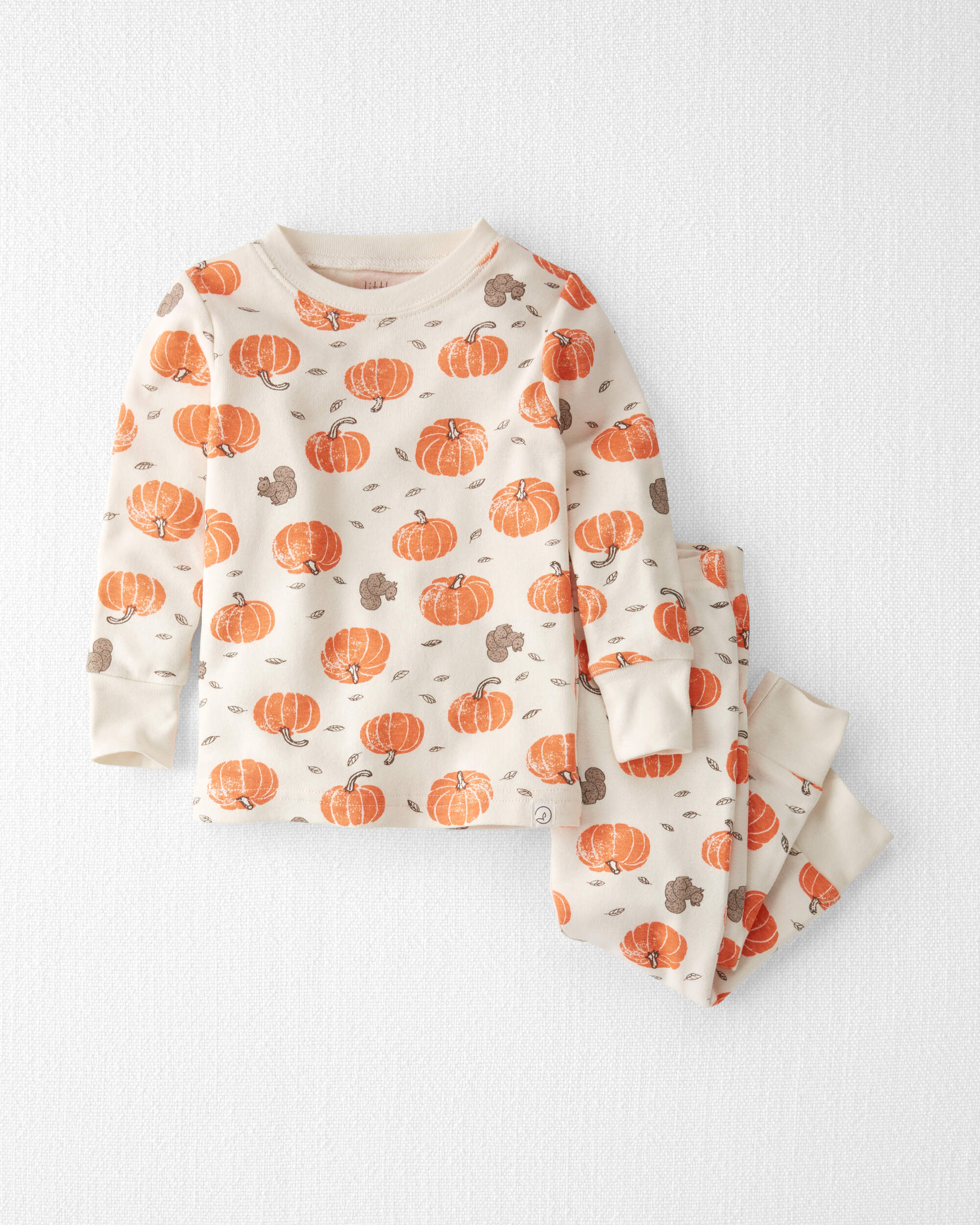 Baby 2-Piece Organic Cotton Pyjamas Harvest Pumpkins