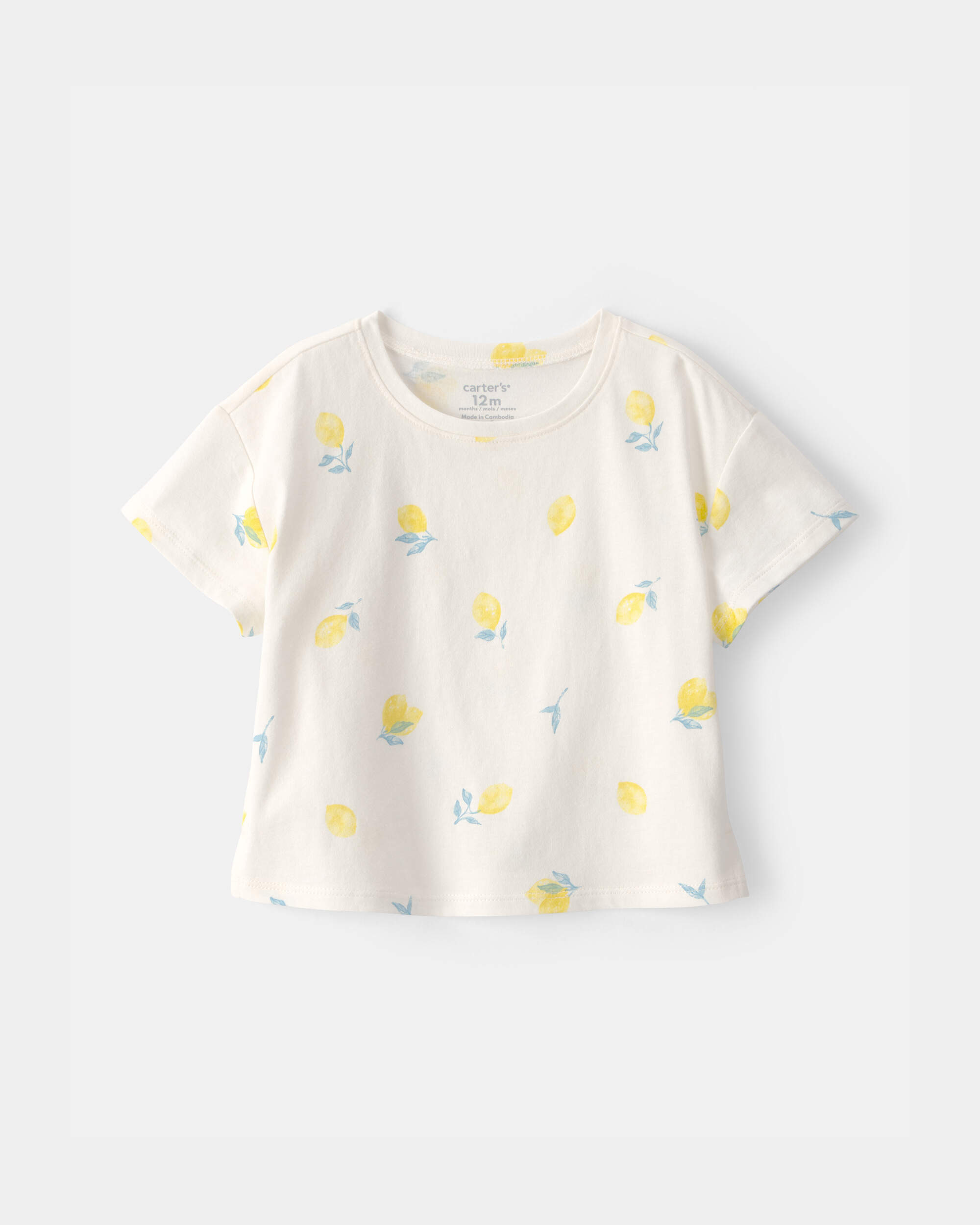 Baby Girl Lemon Top - Cream