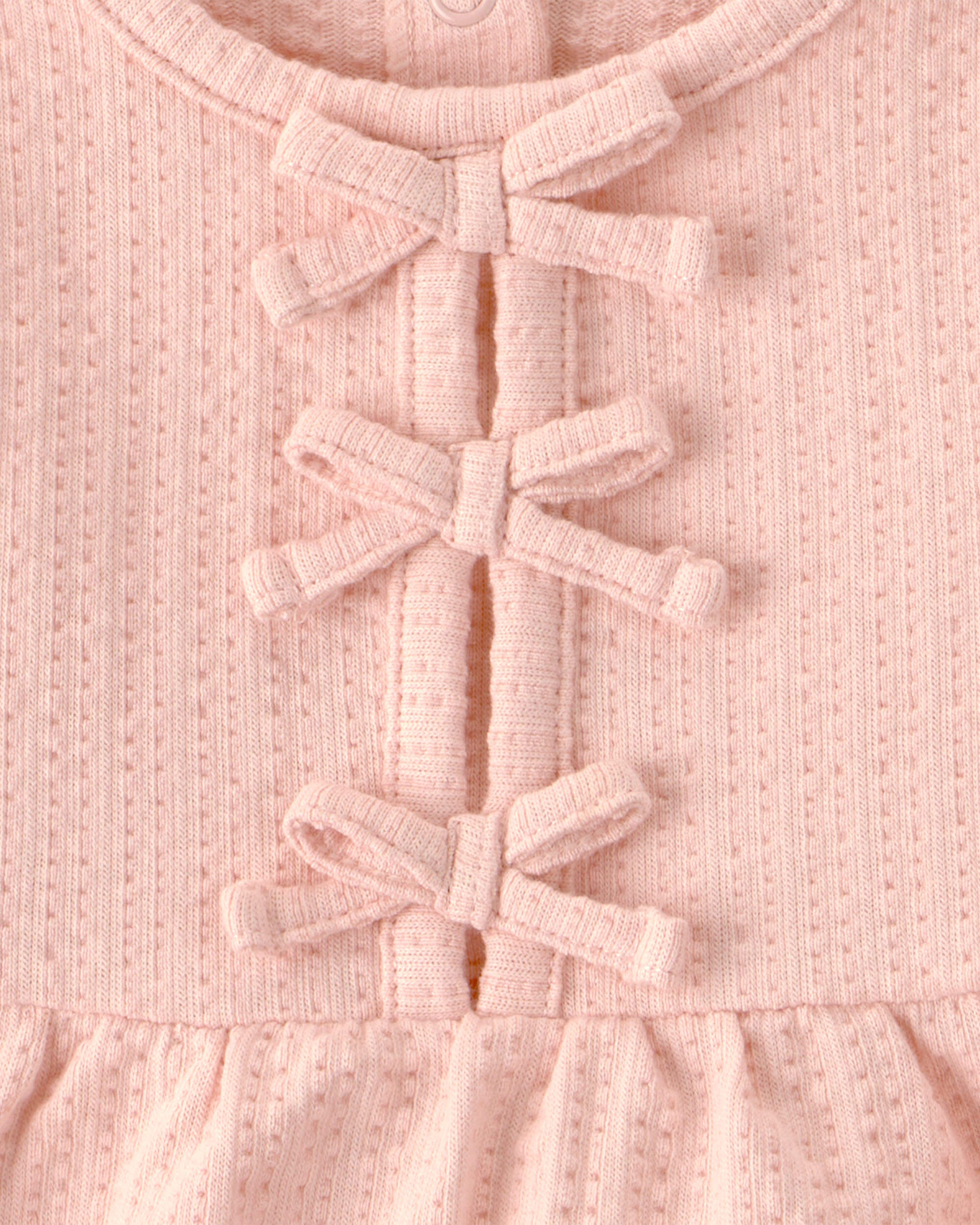 Baby Girl 3-Piece Striped Top & Short Set - Pink/Beige