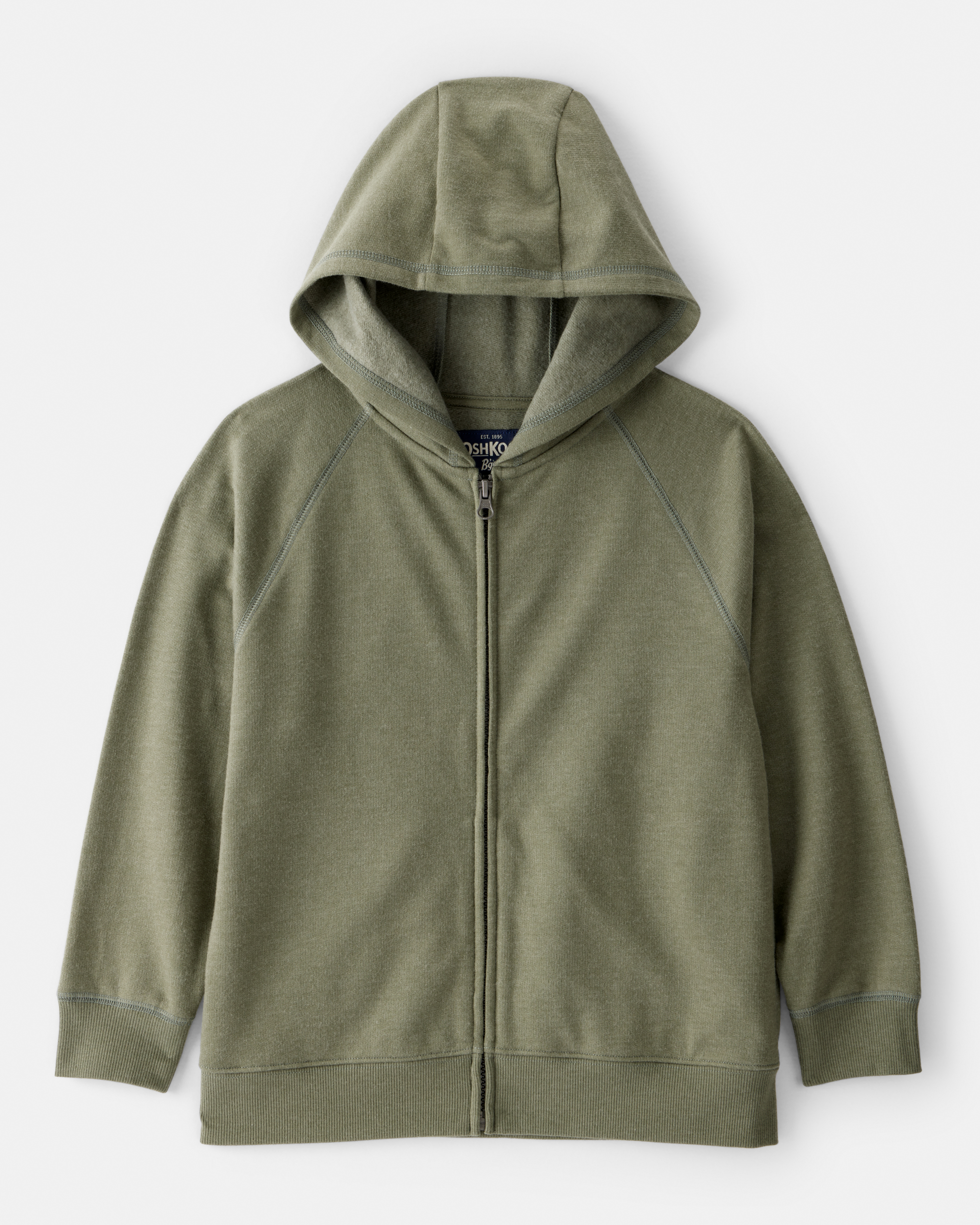 Boys Zip-Up Hoodie - Green | Carter's Oshkosh Canada