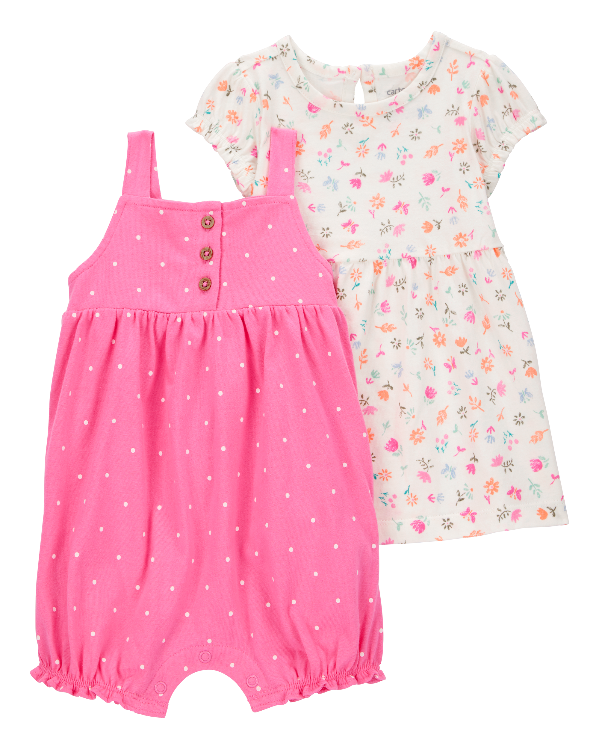 Baby Girl 2-Piece Dress & Romper Set