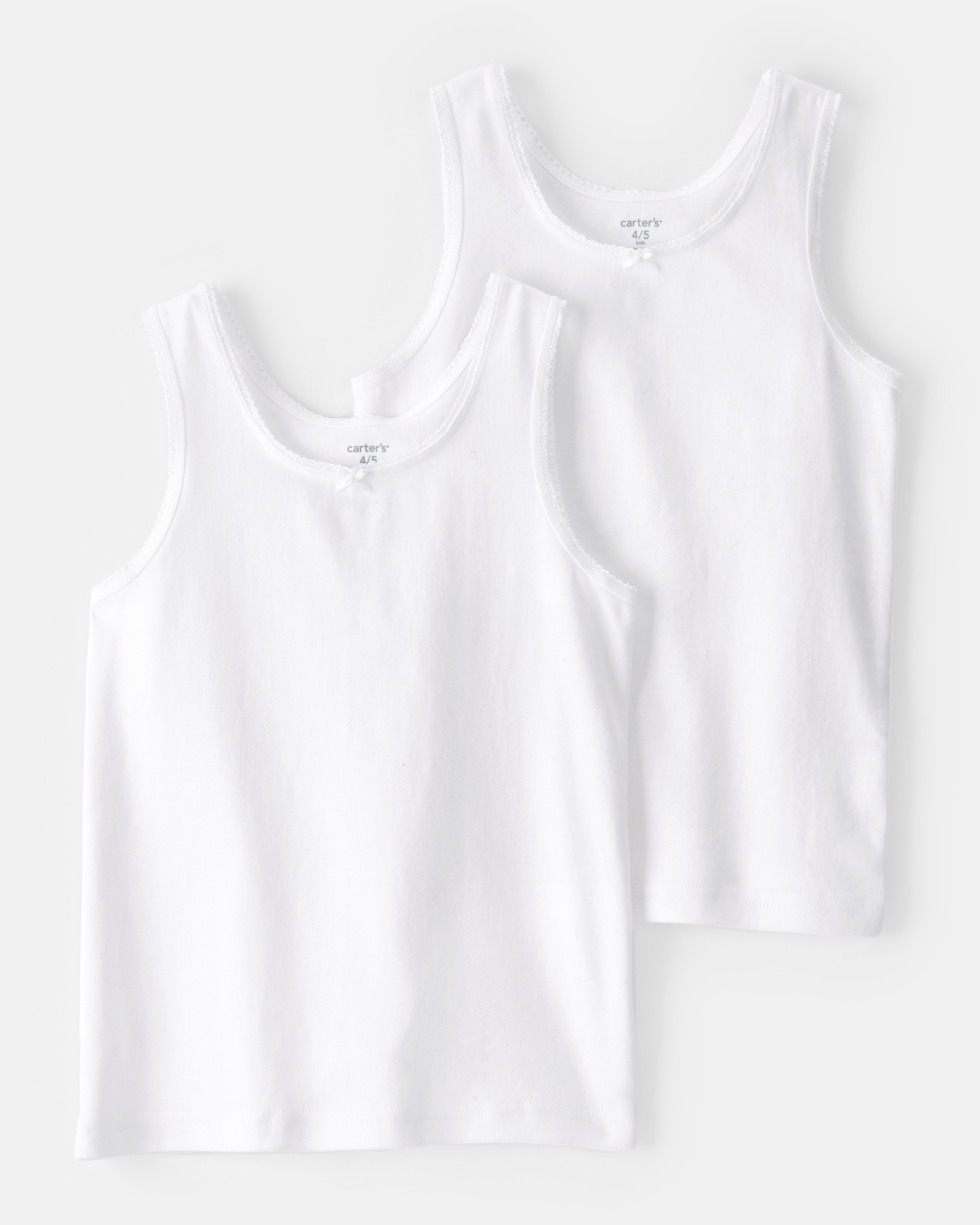 Girls 2-Pack Cotton Tanks