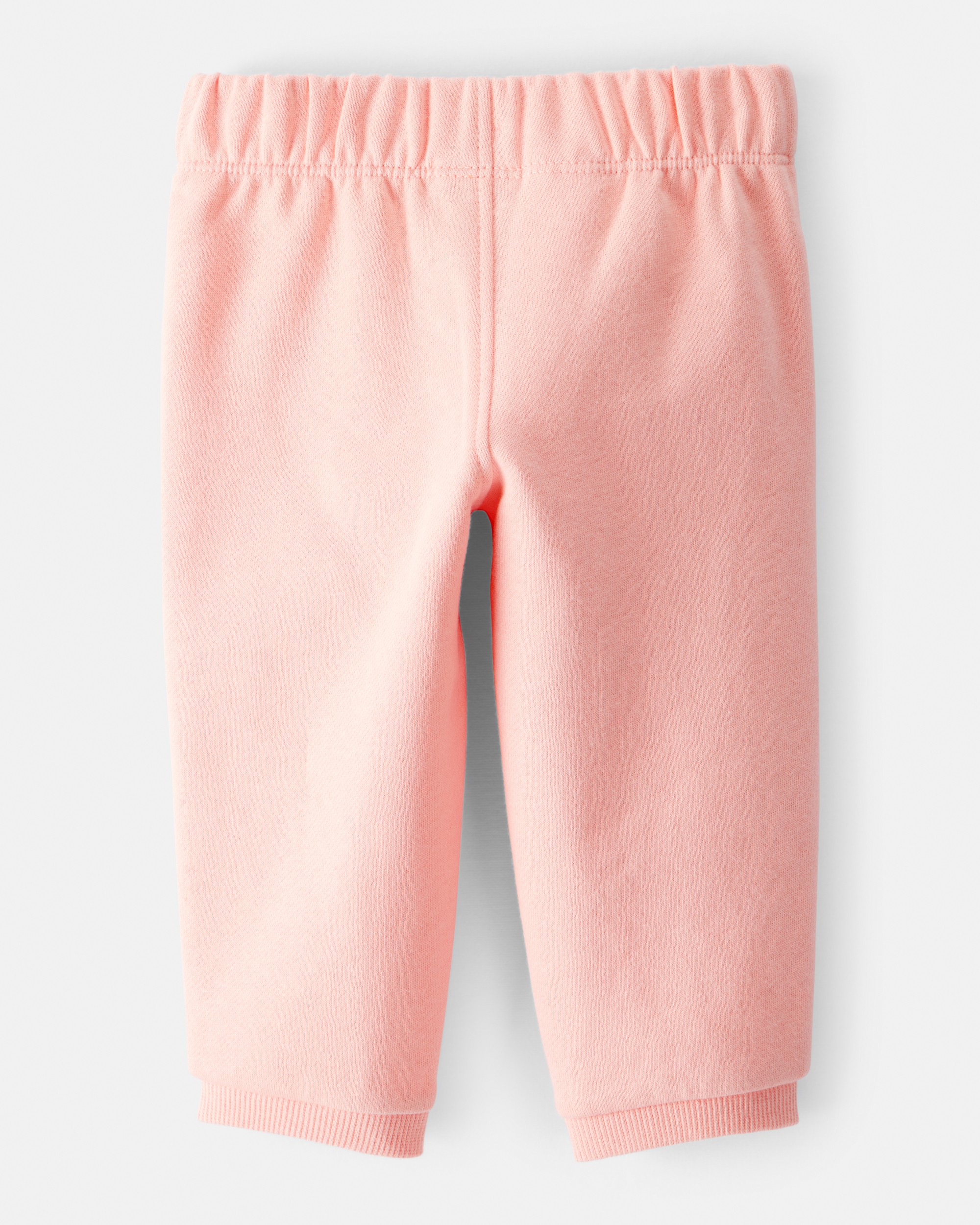 Baby Girl Cotton Pull-On Pants - Orange
