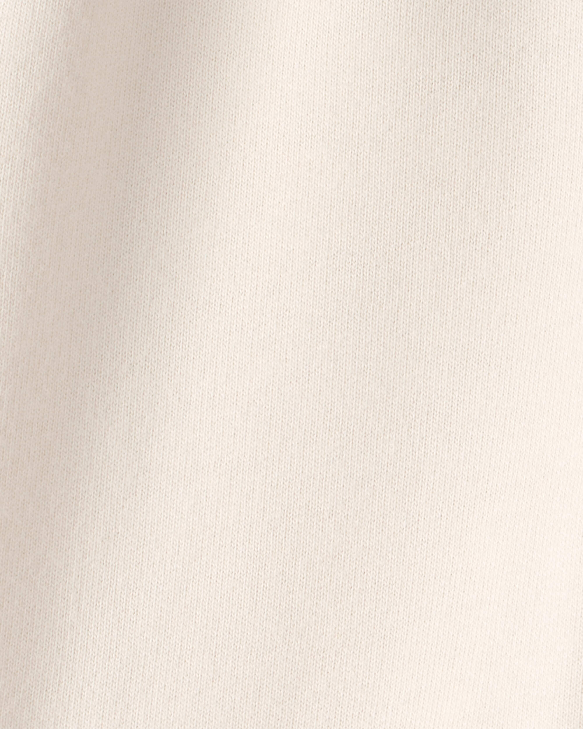 Baby Girl French Terry Wide-Leg Active Pants - Ivory