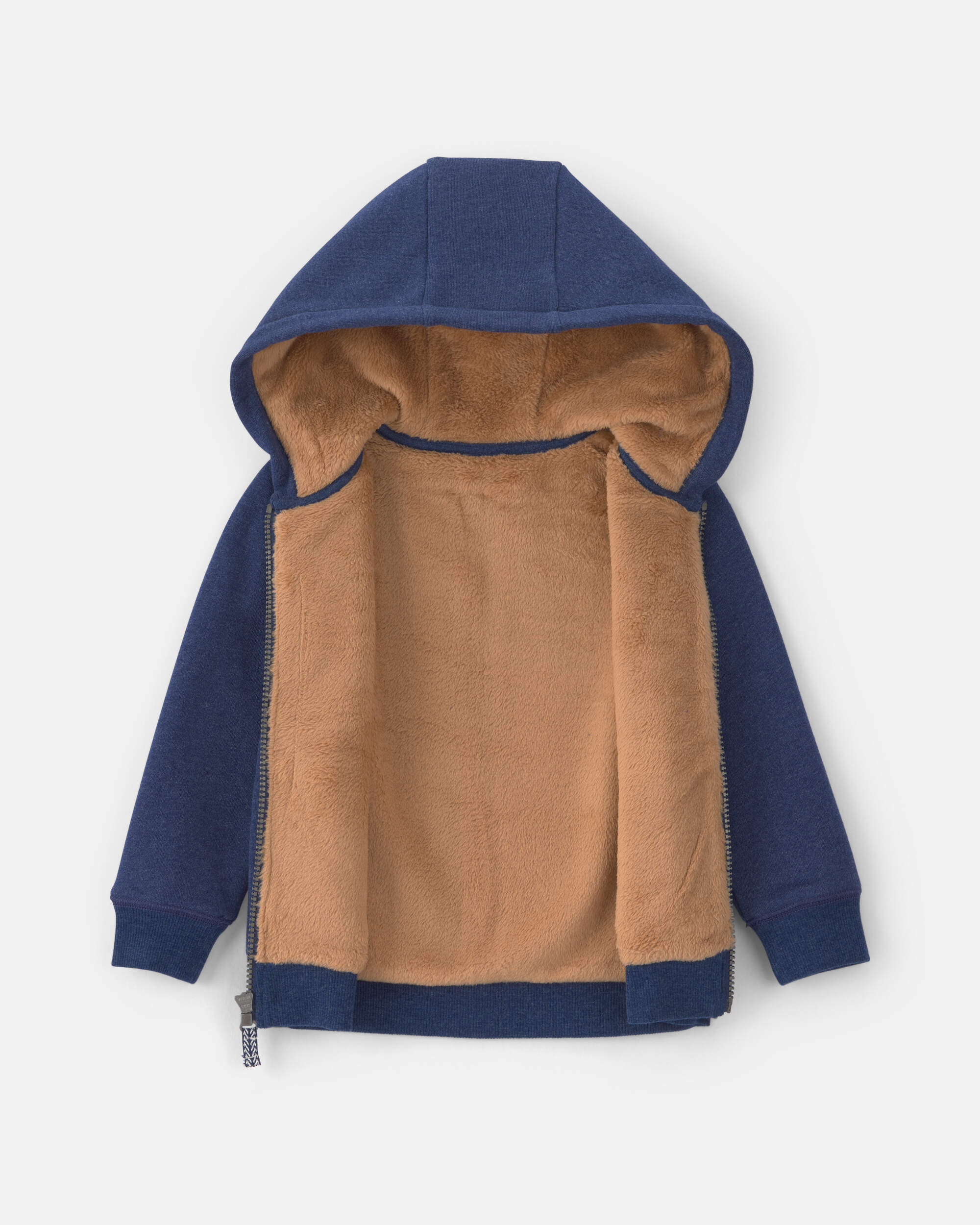 Toddler Boy Fleece Zip-Up Jacket - Navy Blue