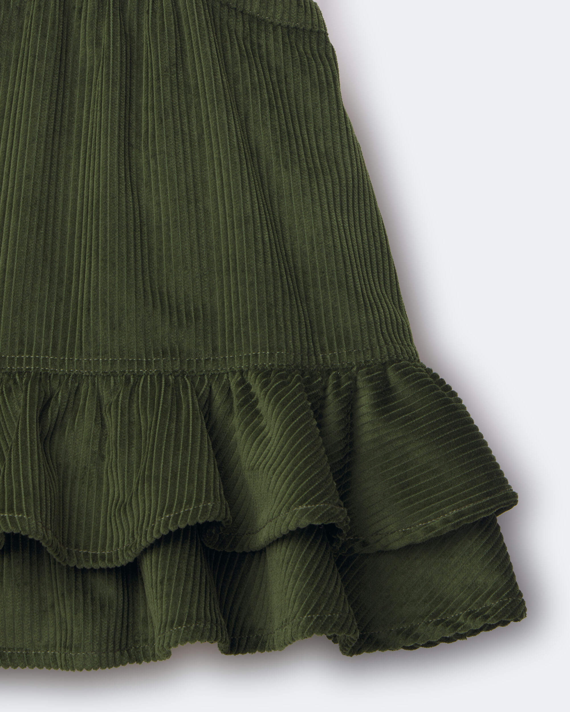Toddler Girl Ruffle Skirtall - Olive