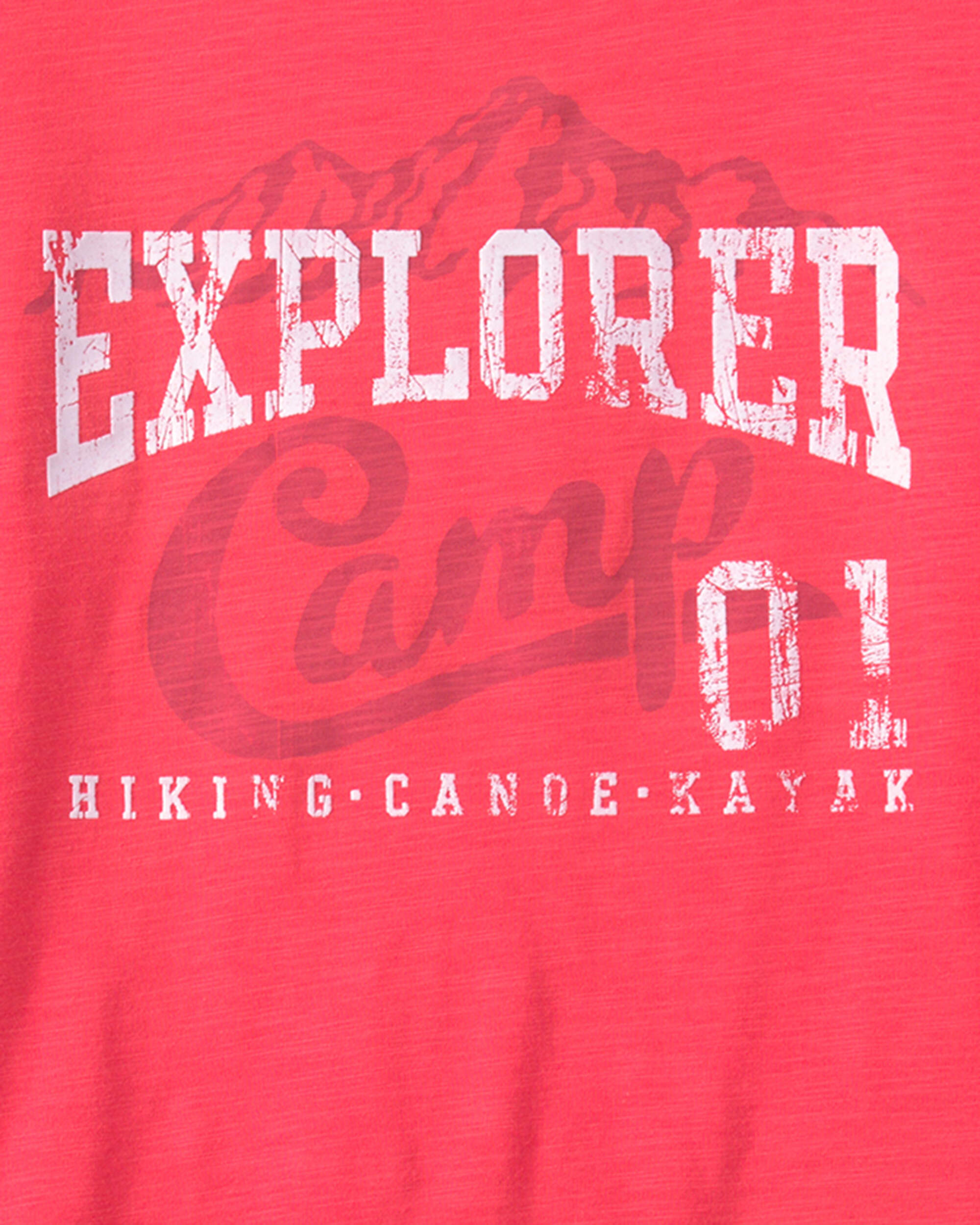 Boys 'Explorer Camp' Graphic Tee - Orange