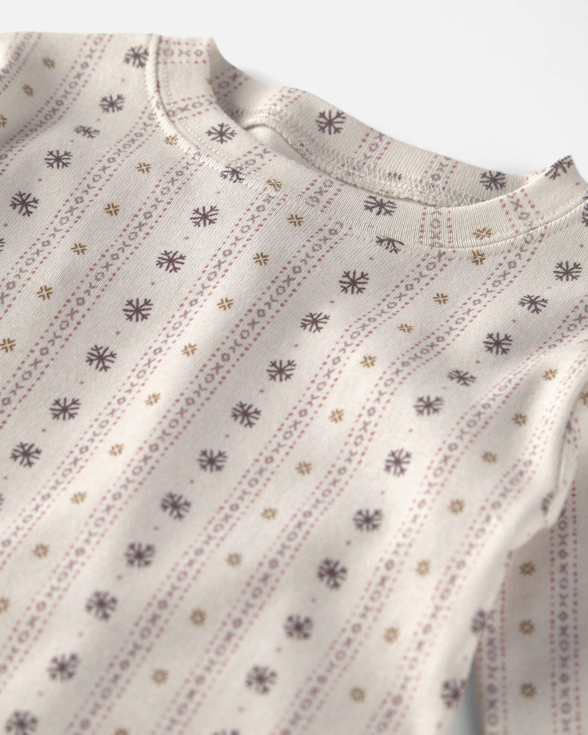 Baby Girl 2-Piece Organic Cotton Pointelle Pyjamas