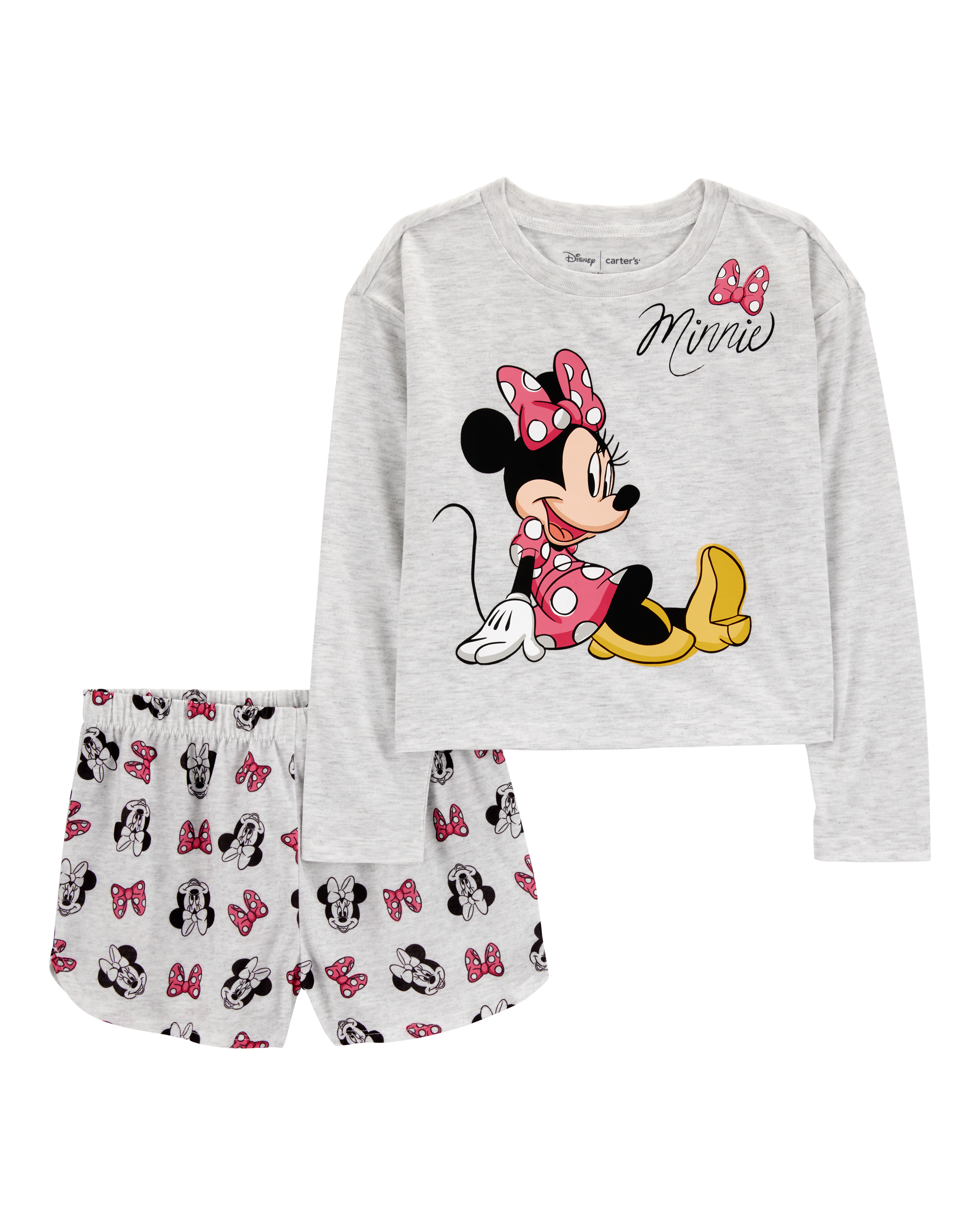 Kid Minnie Mouse Loose Fit 2-Piece Pyjamas - Grey