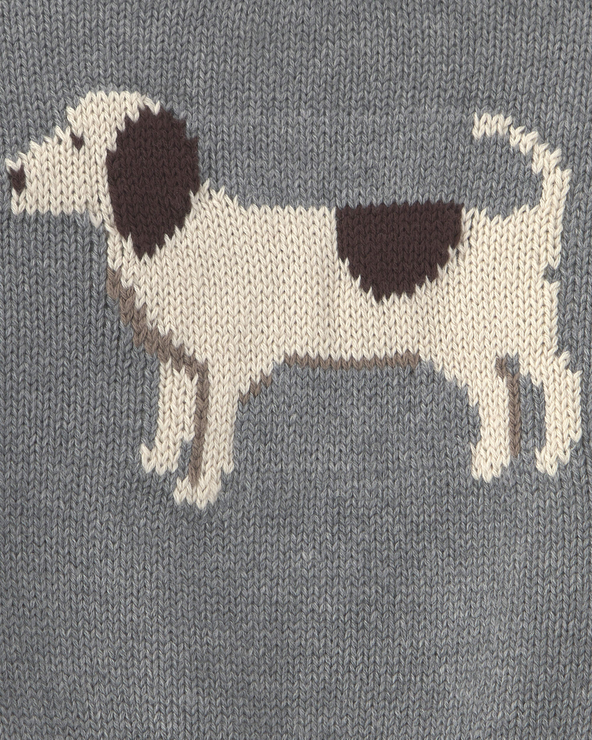 Baby Organic Cotton Dog Sweater Knit Pullover