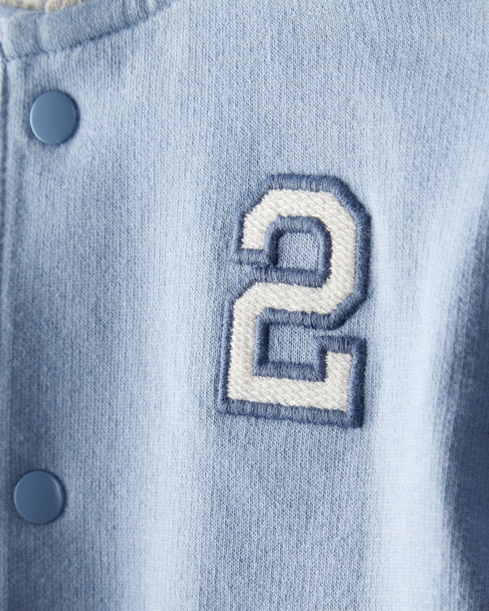 Baby Boy 3-Piece French Terry Jacket Outfit Set - Blue