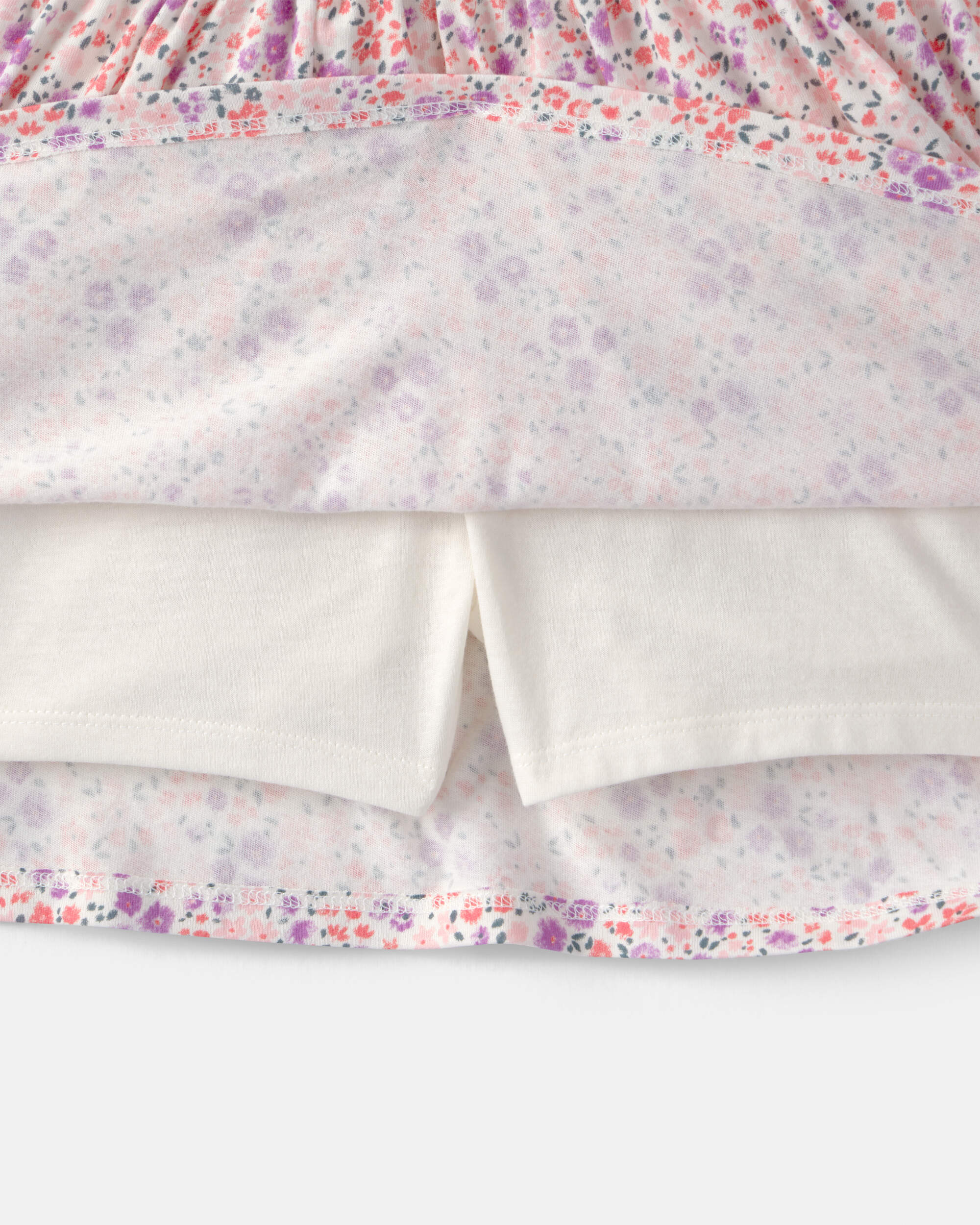 Girls Floral Skort - Pink