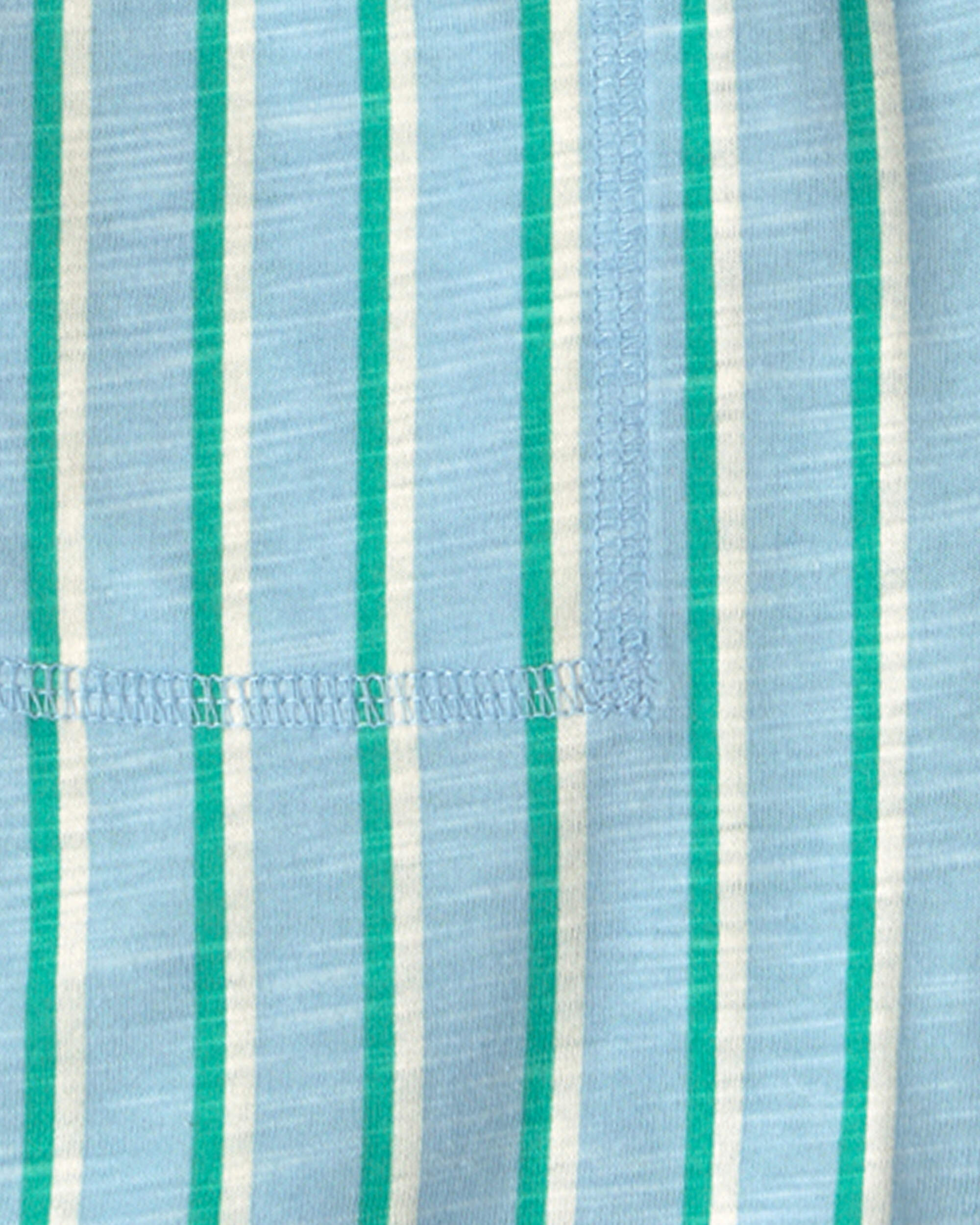 Boys Striped Shorts - Blue