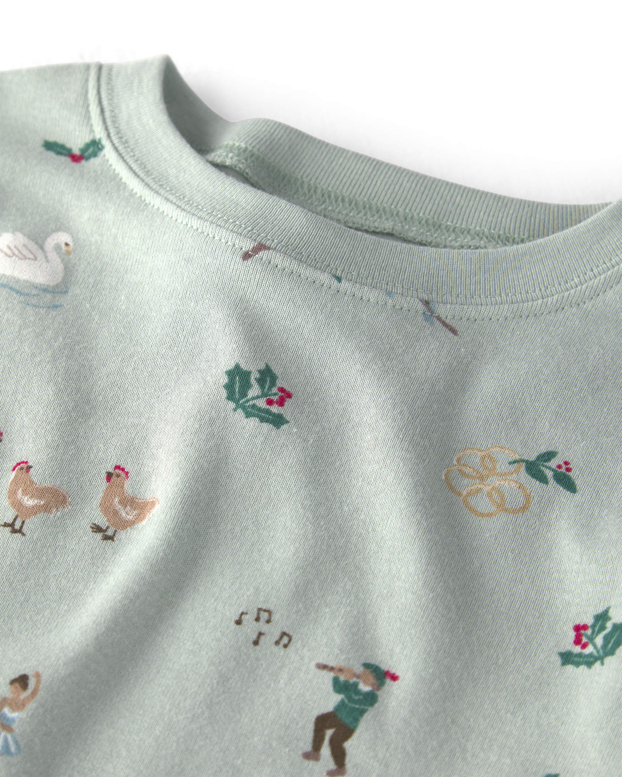 Toddler 2-Piece Organic Cotton Pyjamas 12 Days of Christmas Print
