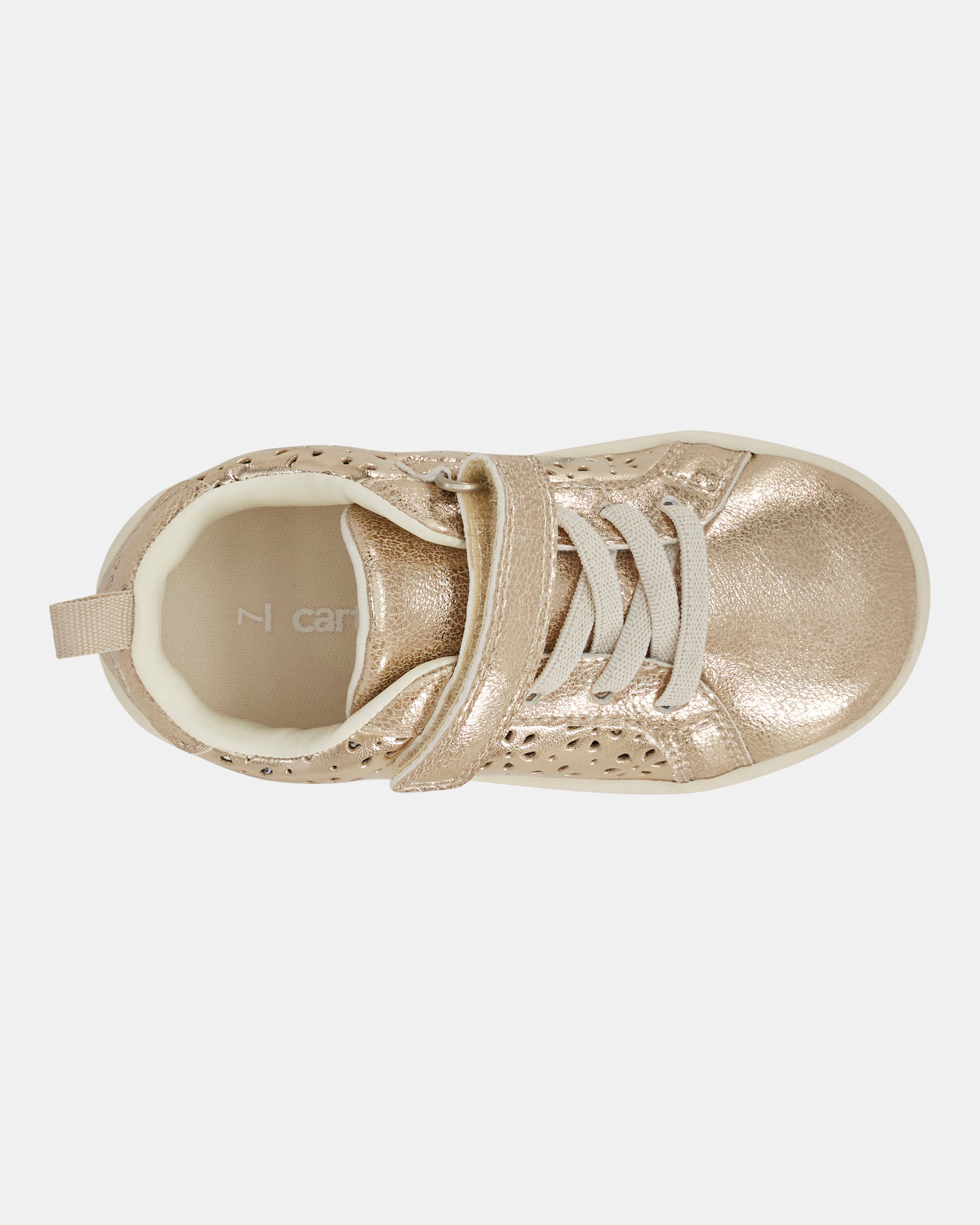 Toddler Girl High-Top Glitter Sneakers - Gold