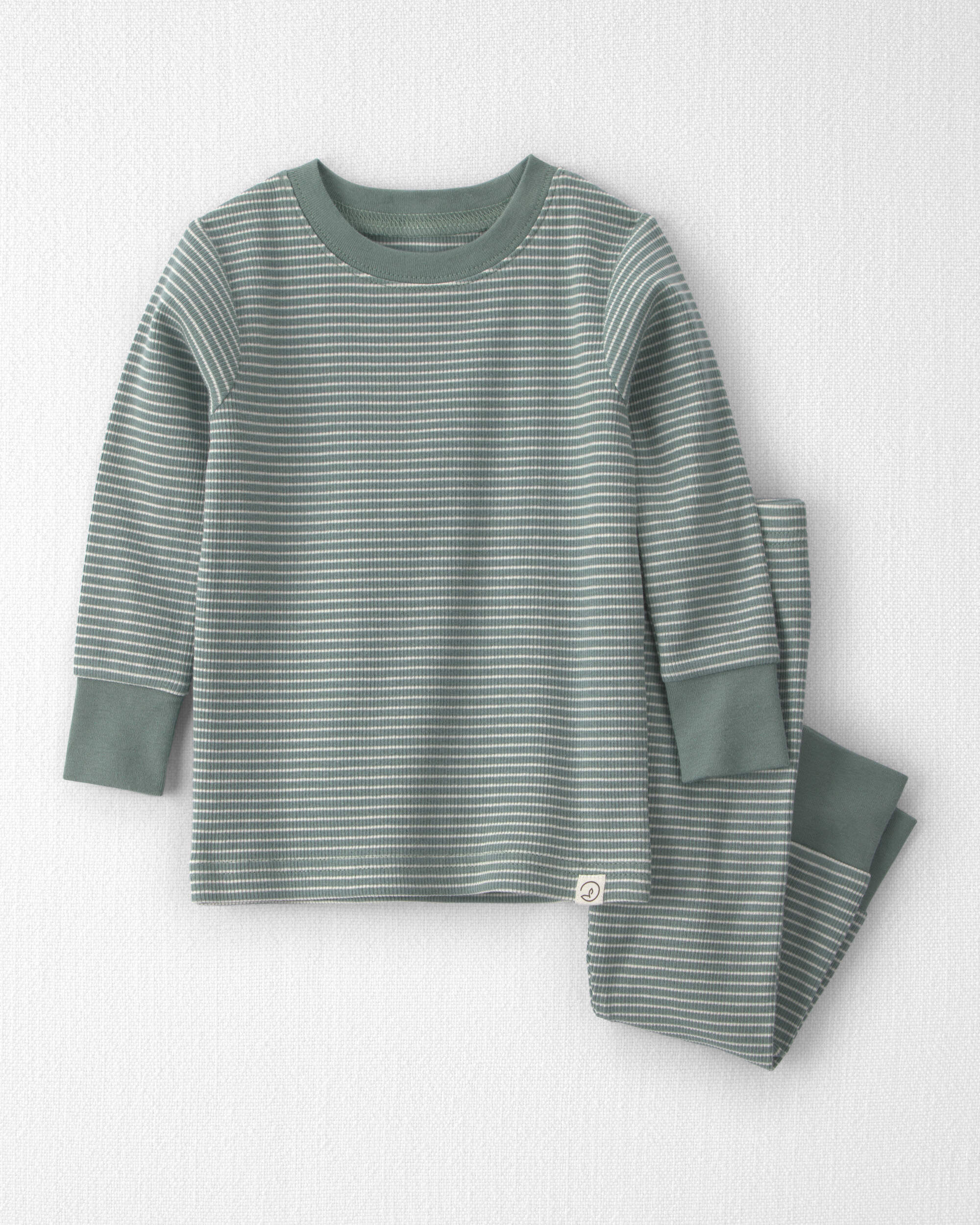 Baby 2-Piece Organic Cotton Ribbed Pyjamas