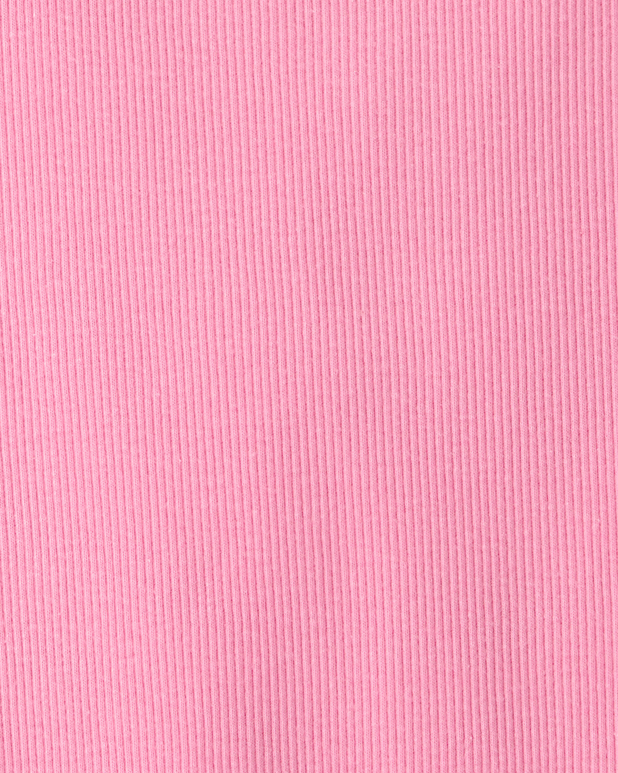 Girls Rib Top - Pink