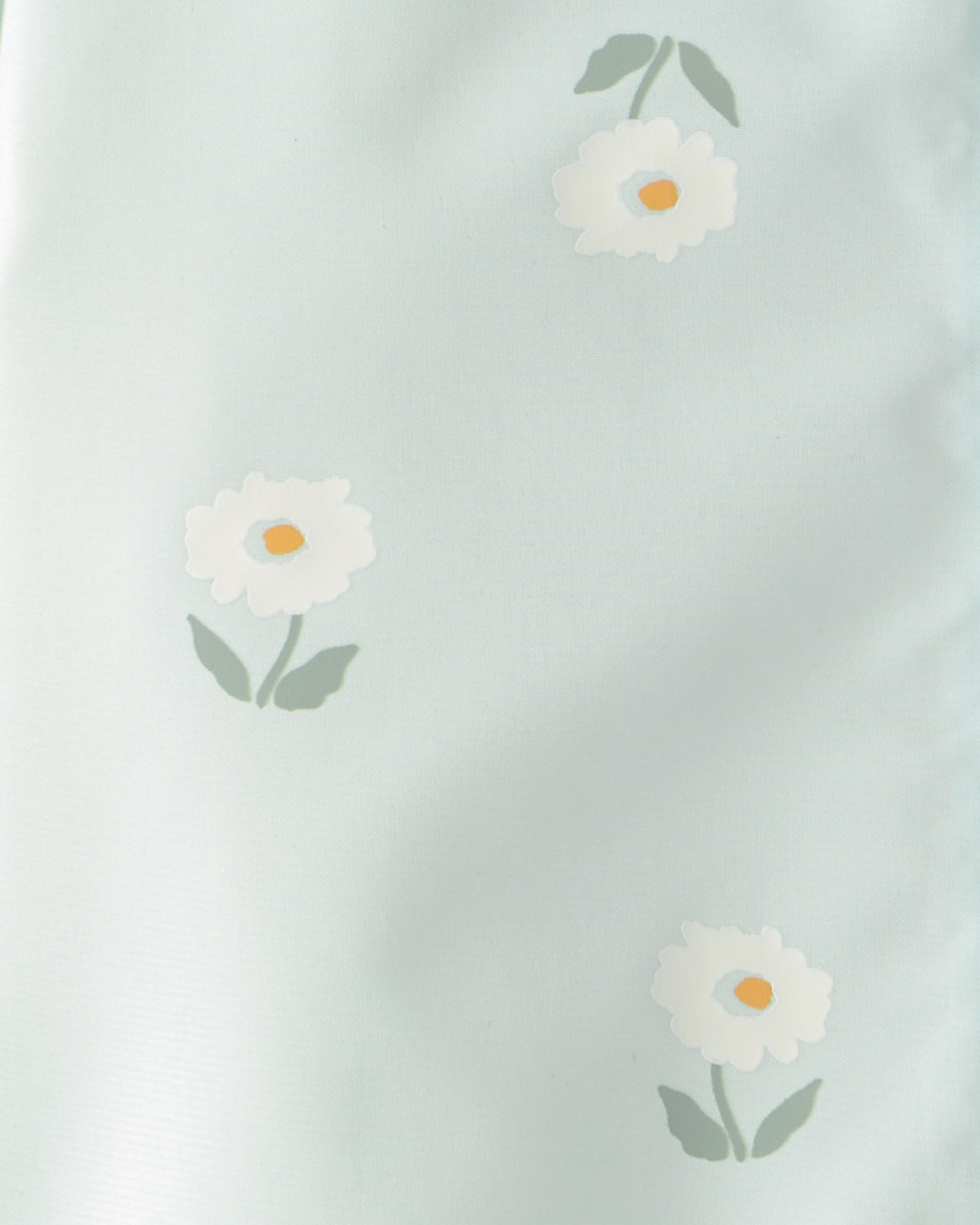 Toddler Girl Flowers Rain Jacket- Blue