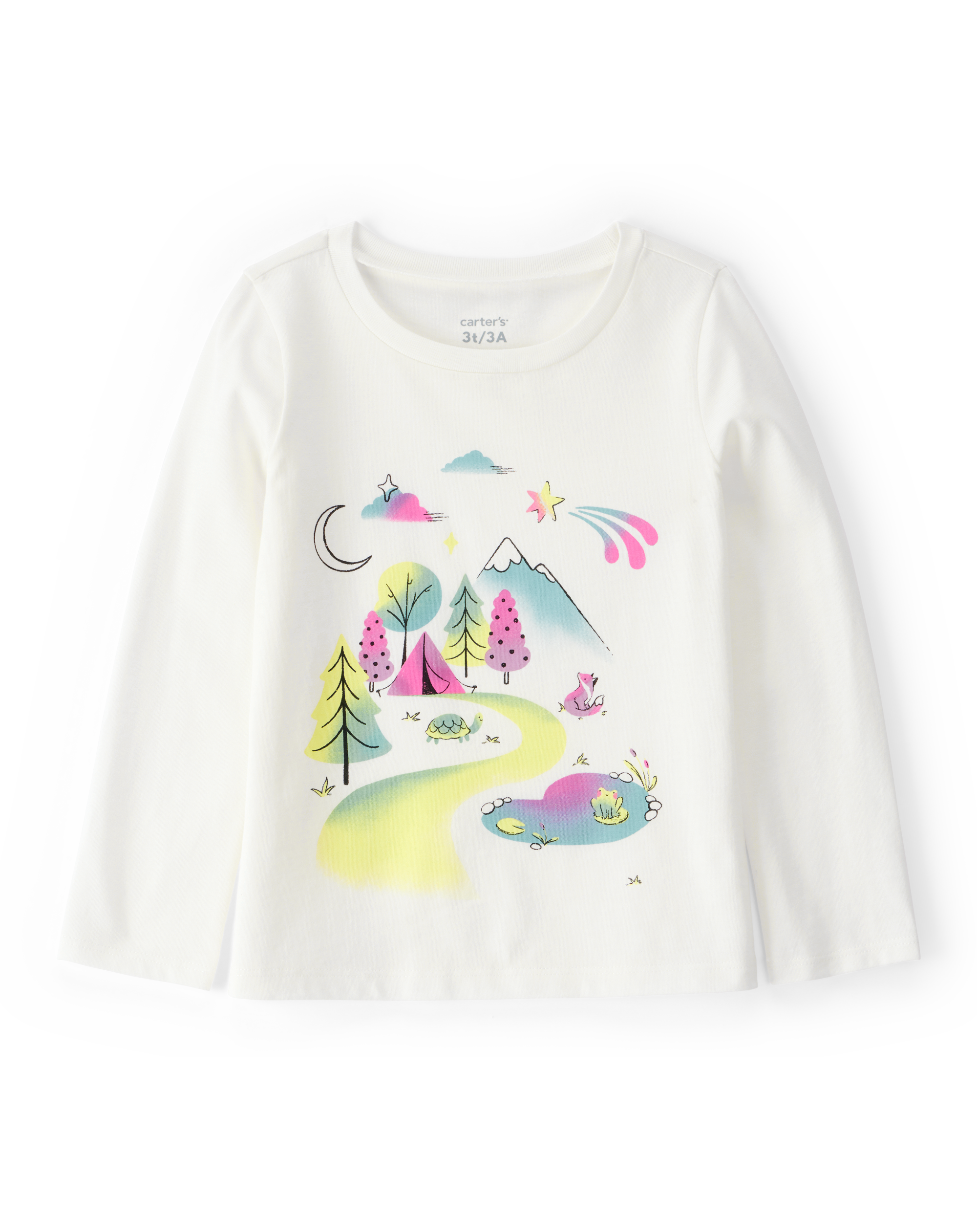 Toddler Mountain Scene Cotton Blend Graphic Tee