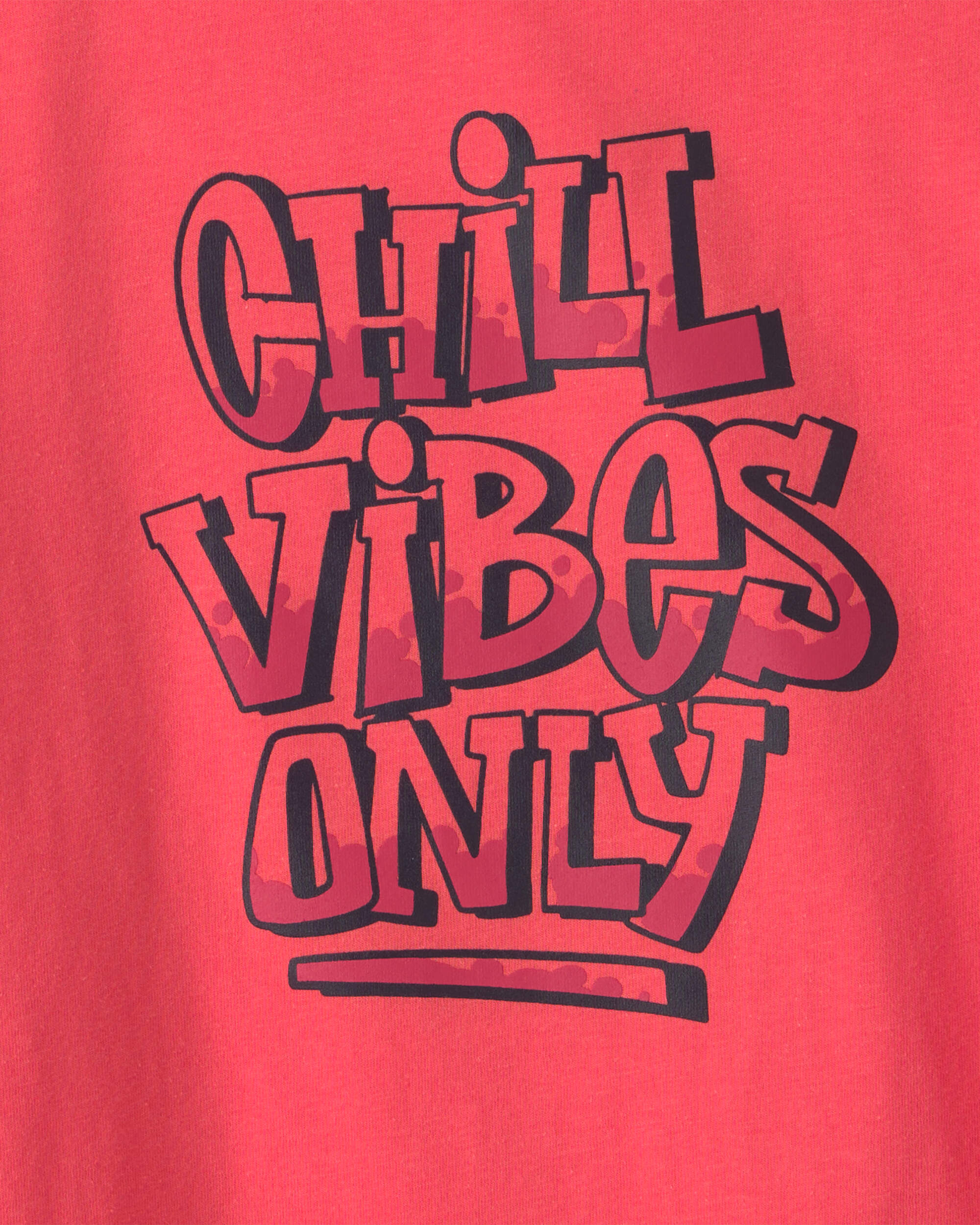 Boys 'Chill Vibes Only' Long-Sleeve Graphic Tee - Orange