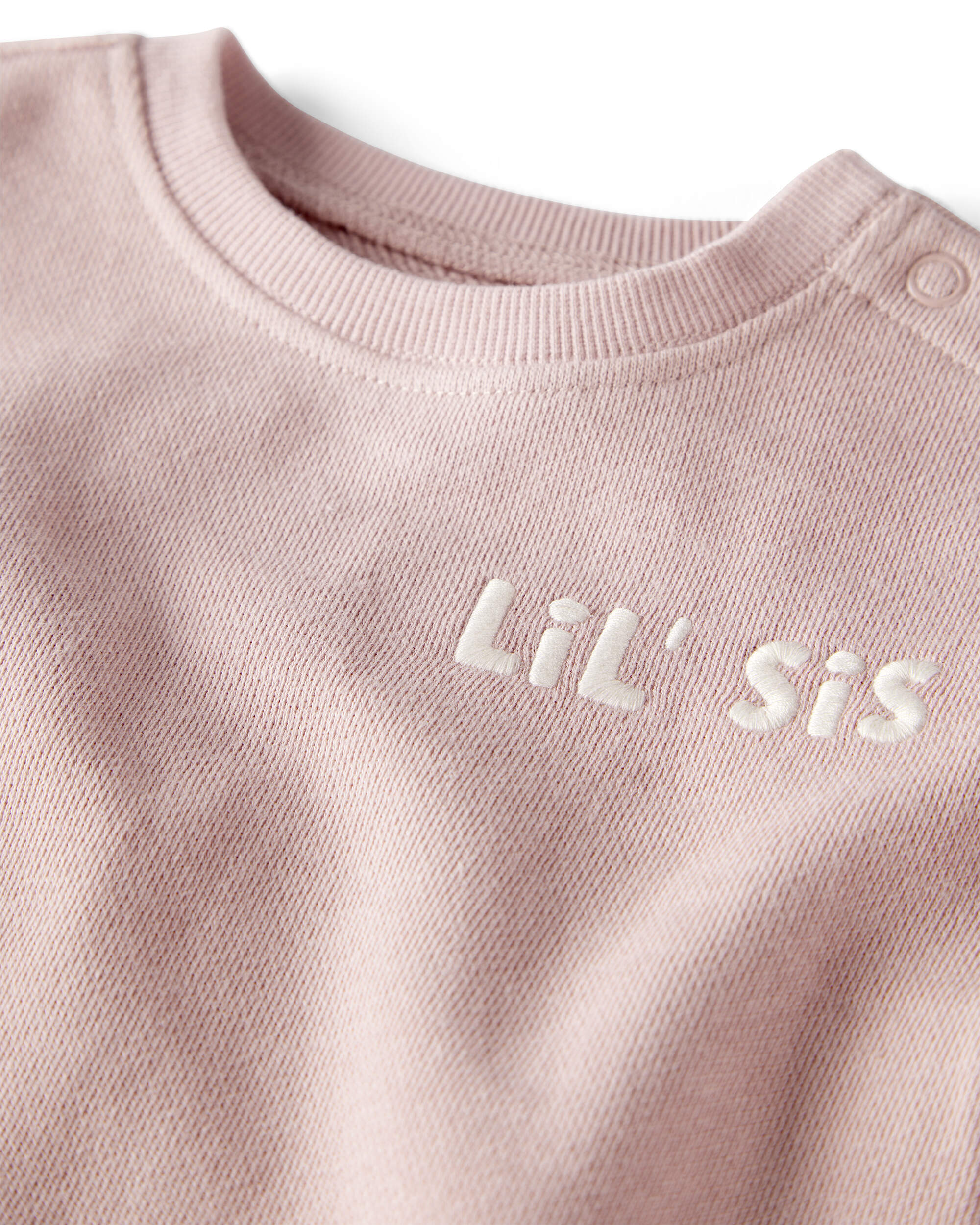 Baby Girl Organic Cotton Lil Sis Bubble