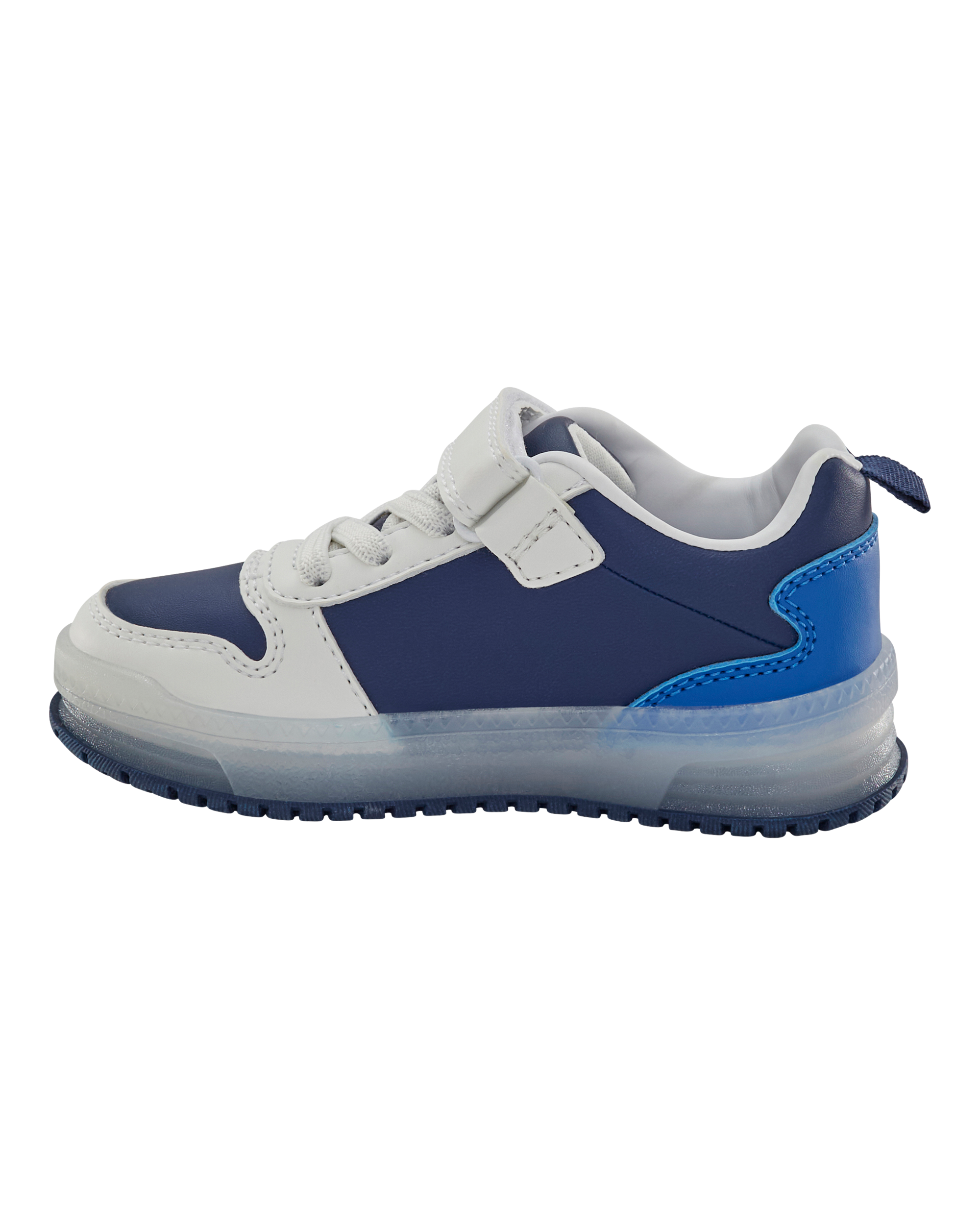 Toddler Light-Up Casual Sneakers - White/Navy