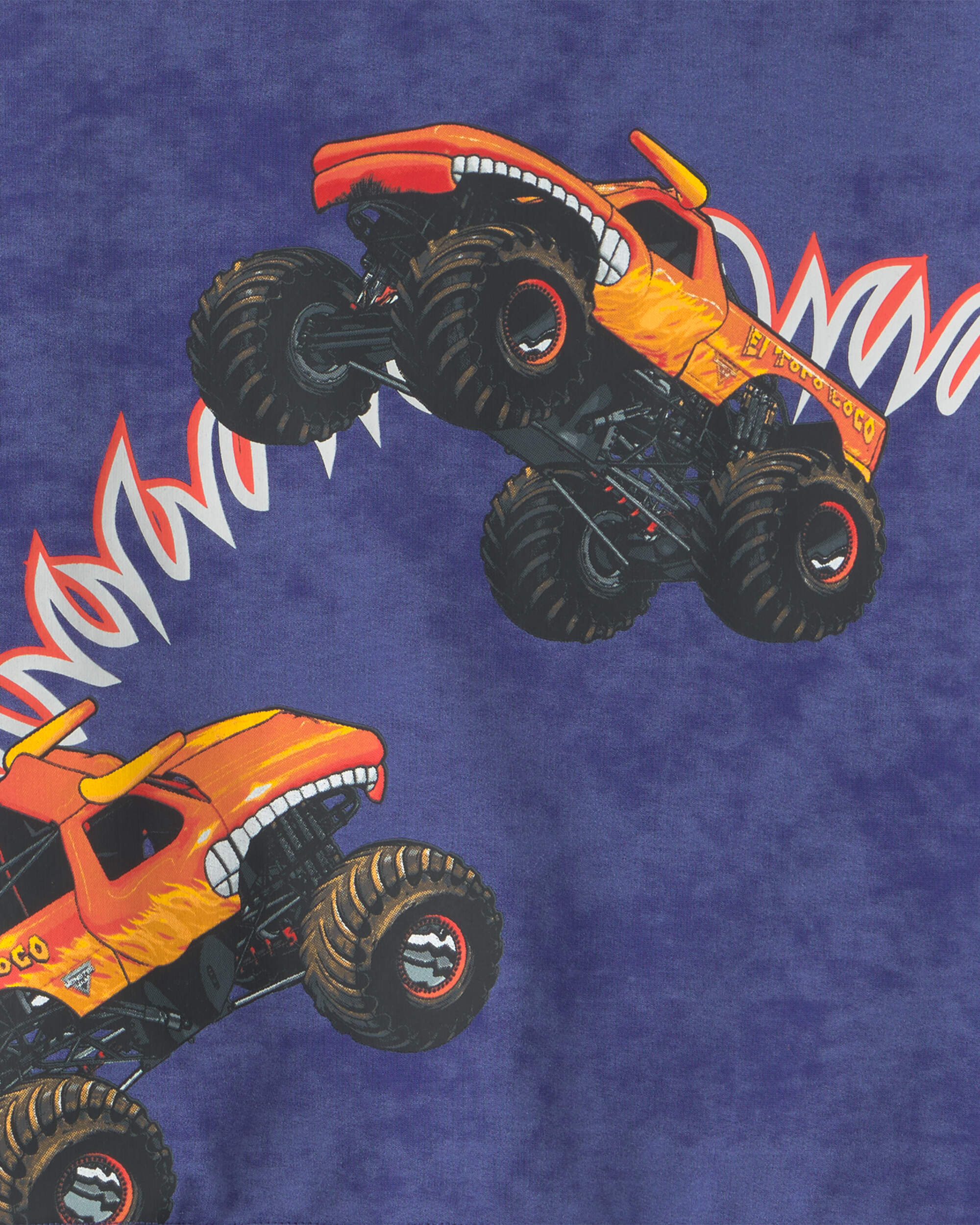 Toddler Boy 2-Piece Monster Truck French Terry Top & Short Set - Blue