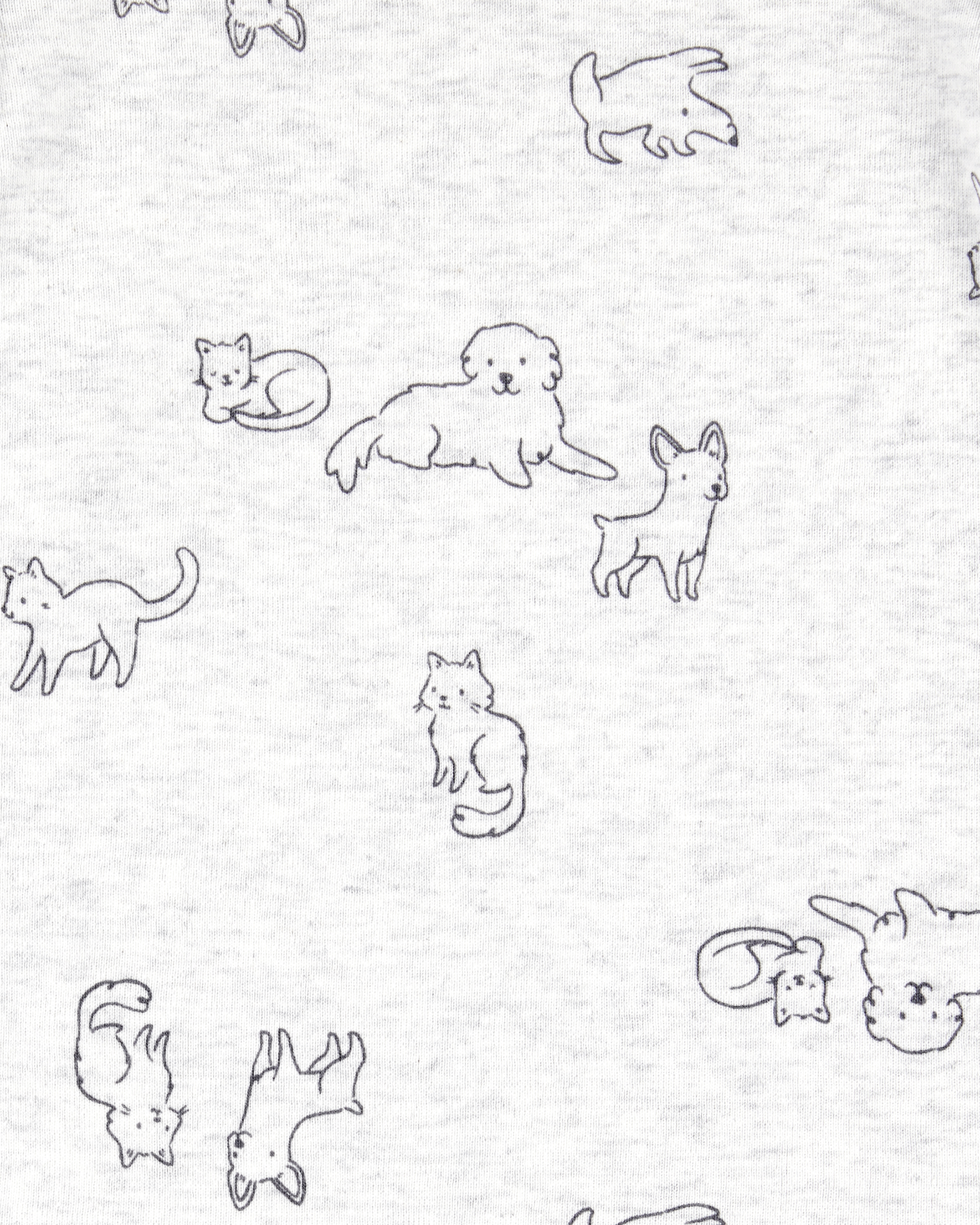 Baby 4-Pack Long-Sleeve Pet Bodysuits