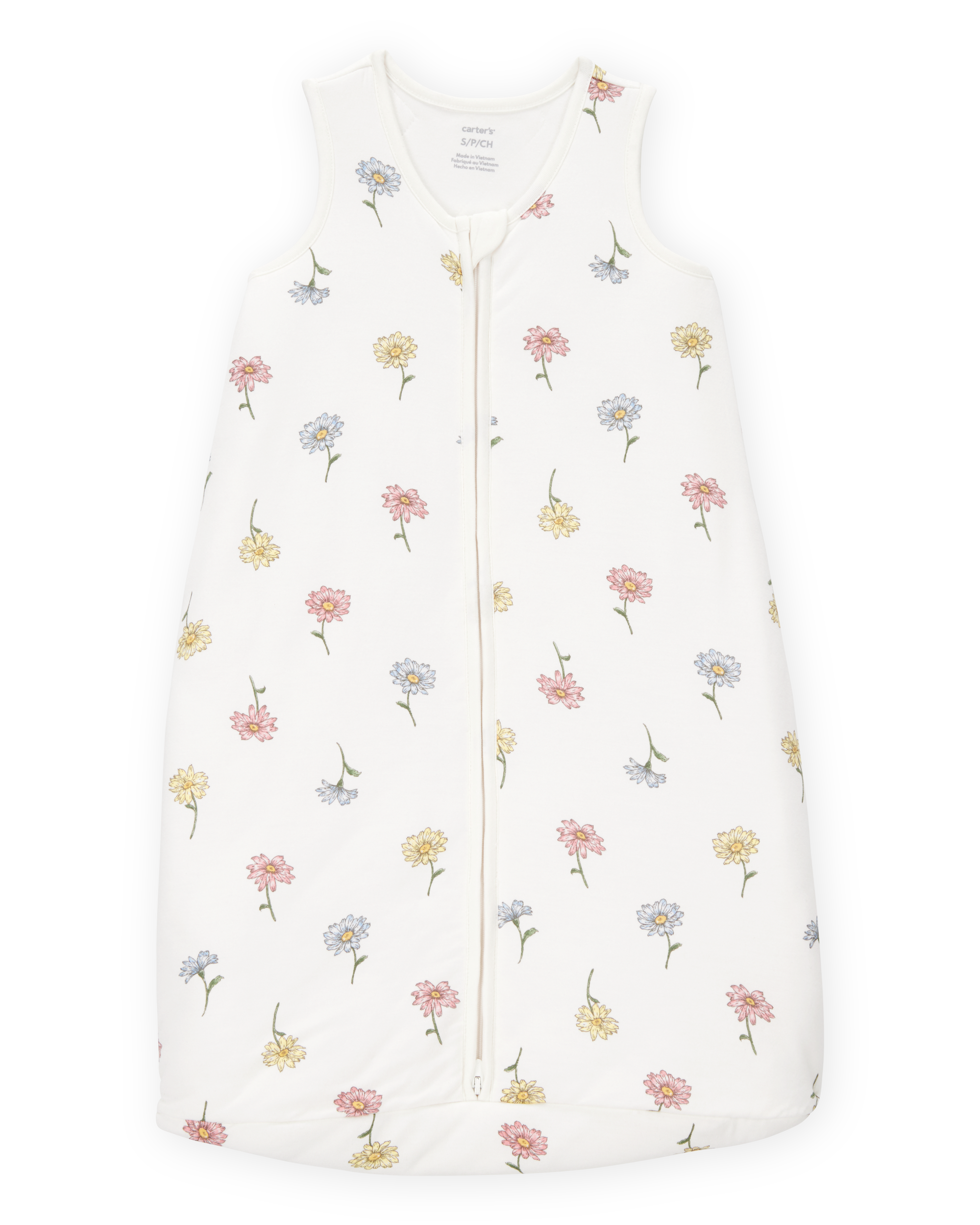 Baby 2-Way Zip Floral PurelySoft Wearable Blanket - Ivory