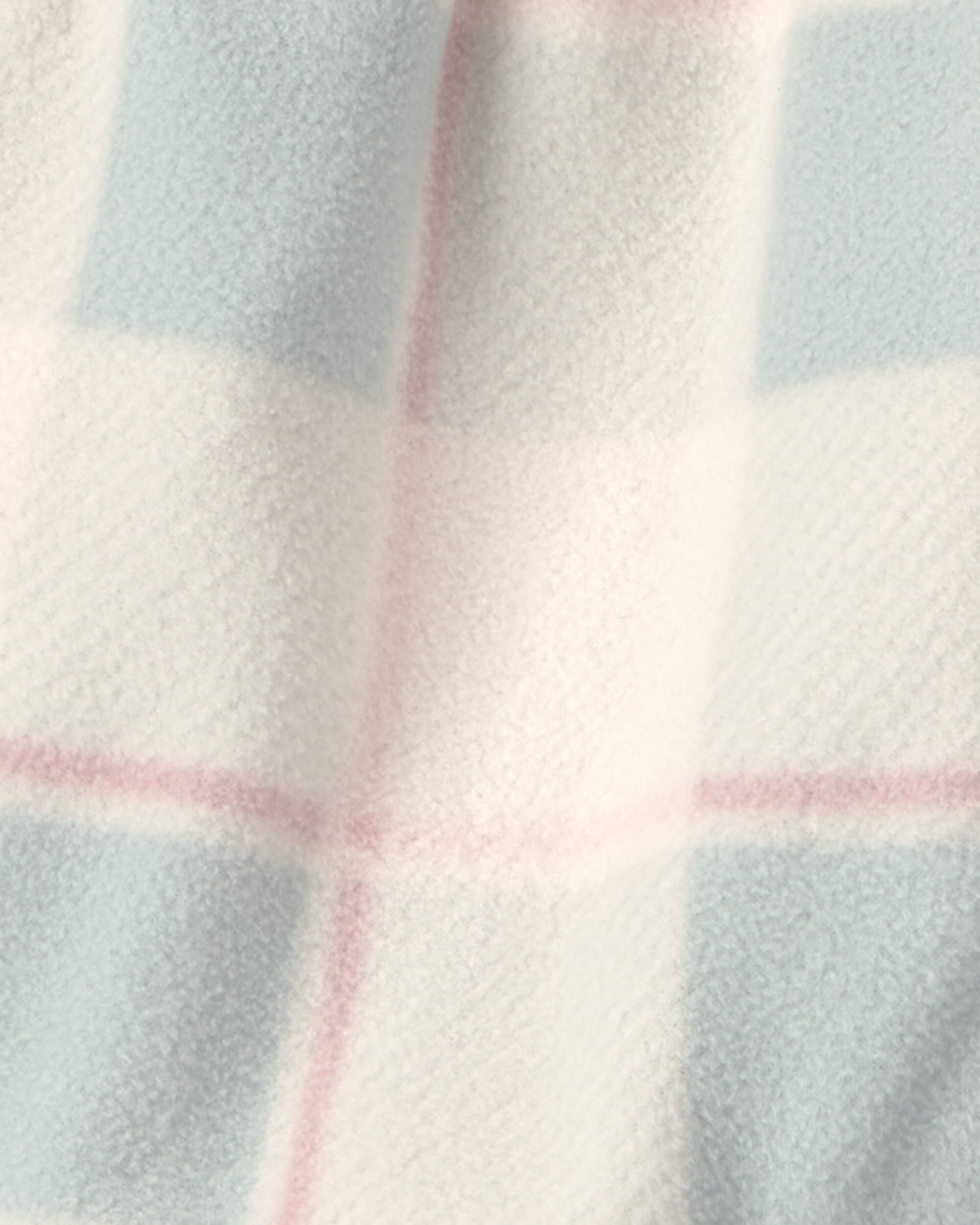 Baby Girl 3-Piece Buffalo Check Fleece Hooded Layering Set - Pink/Green/Cream