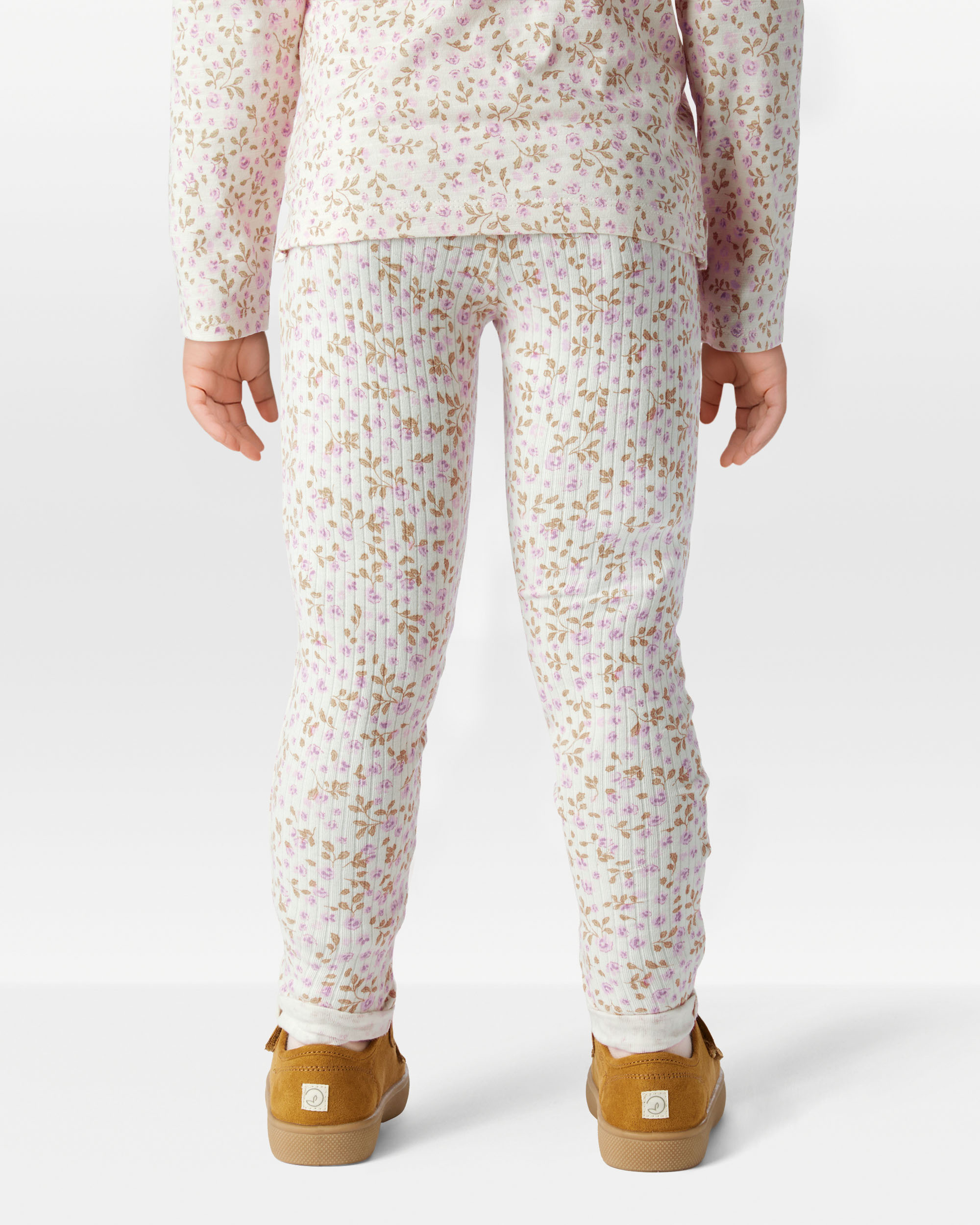 Toddler Girl 2-Pack Organic Cotton Rib Leggings