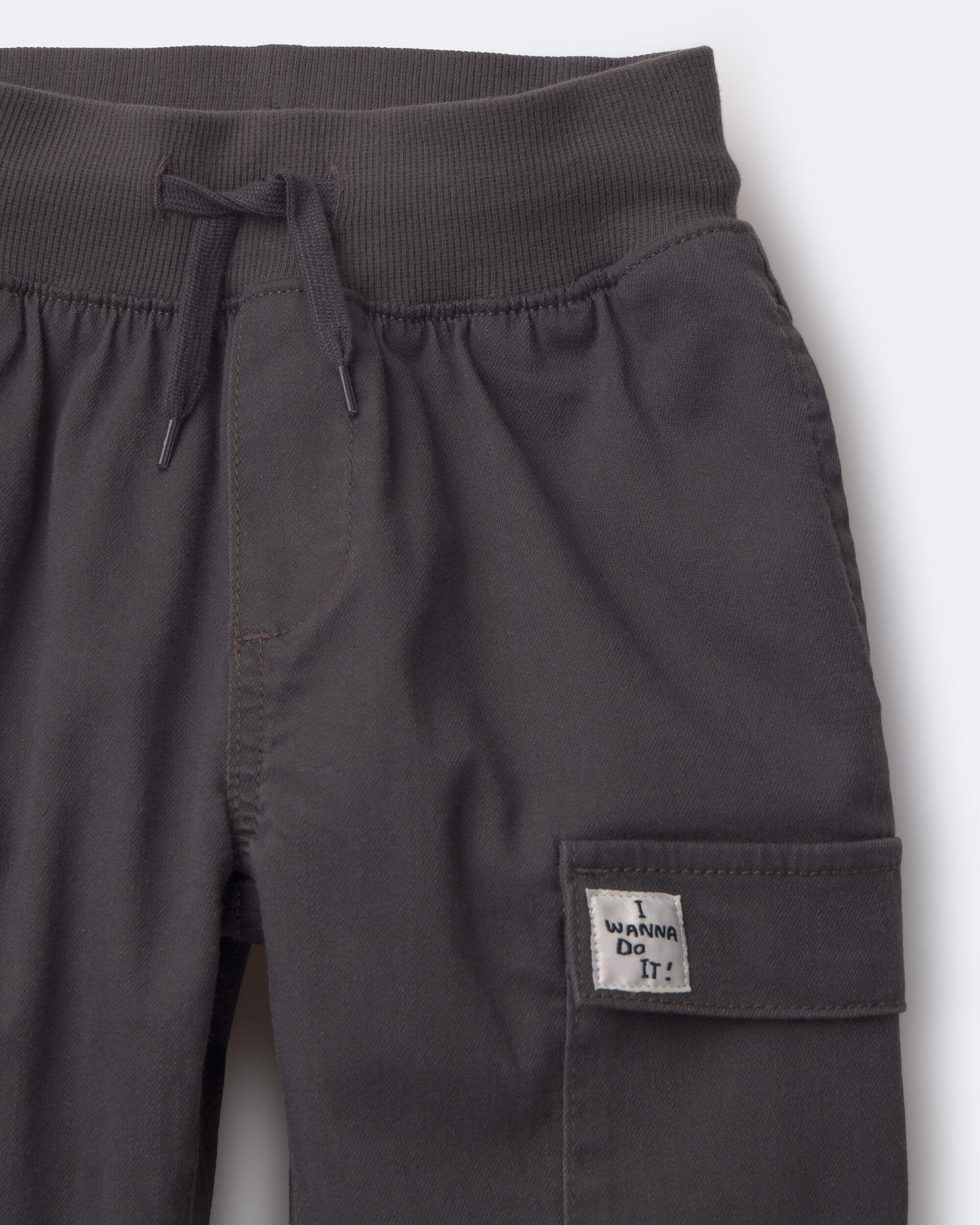Toddler Boy Cargo Pant - Dark Grey