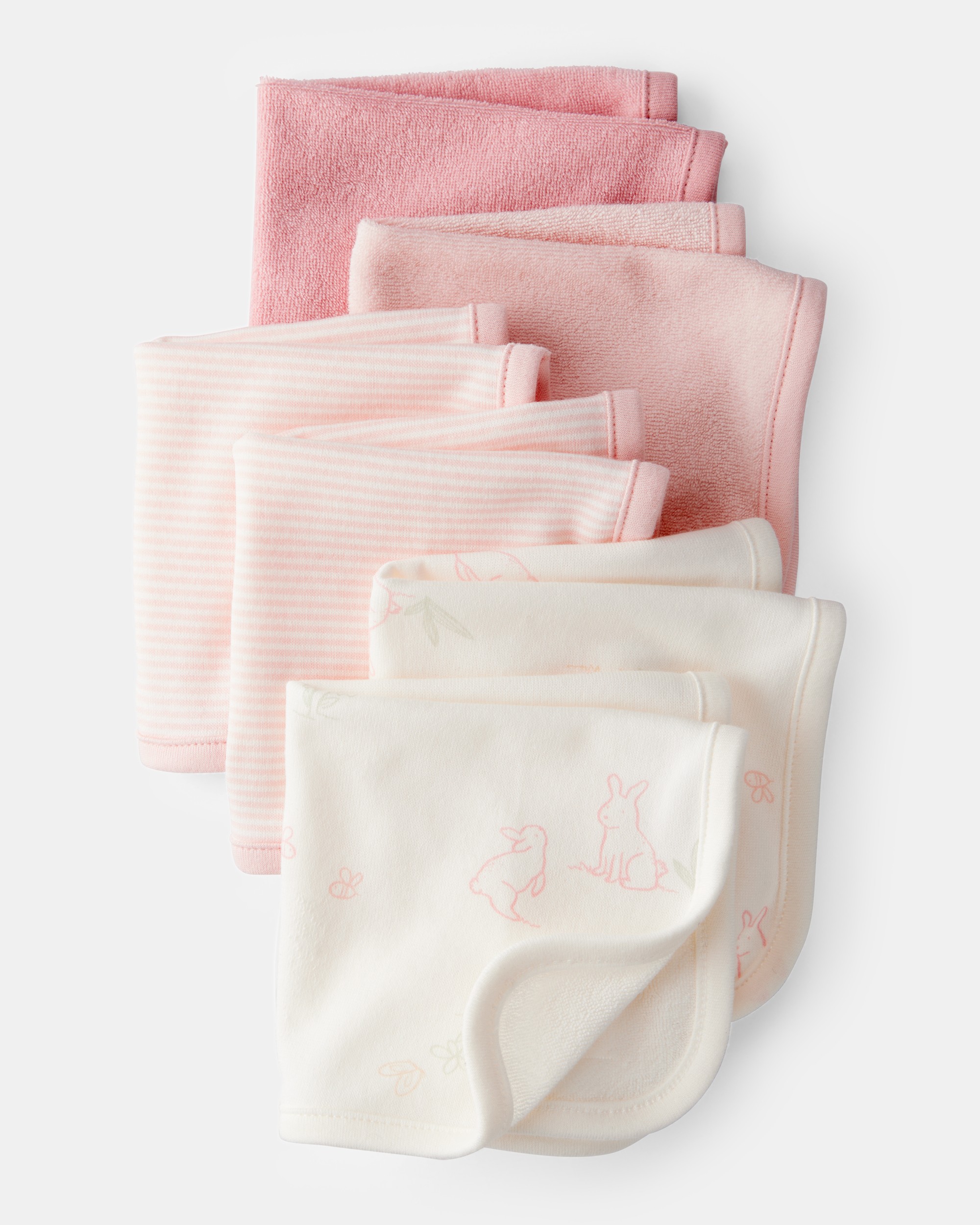 Baby Girl 6-Pack Wash Cloths