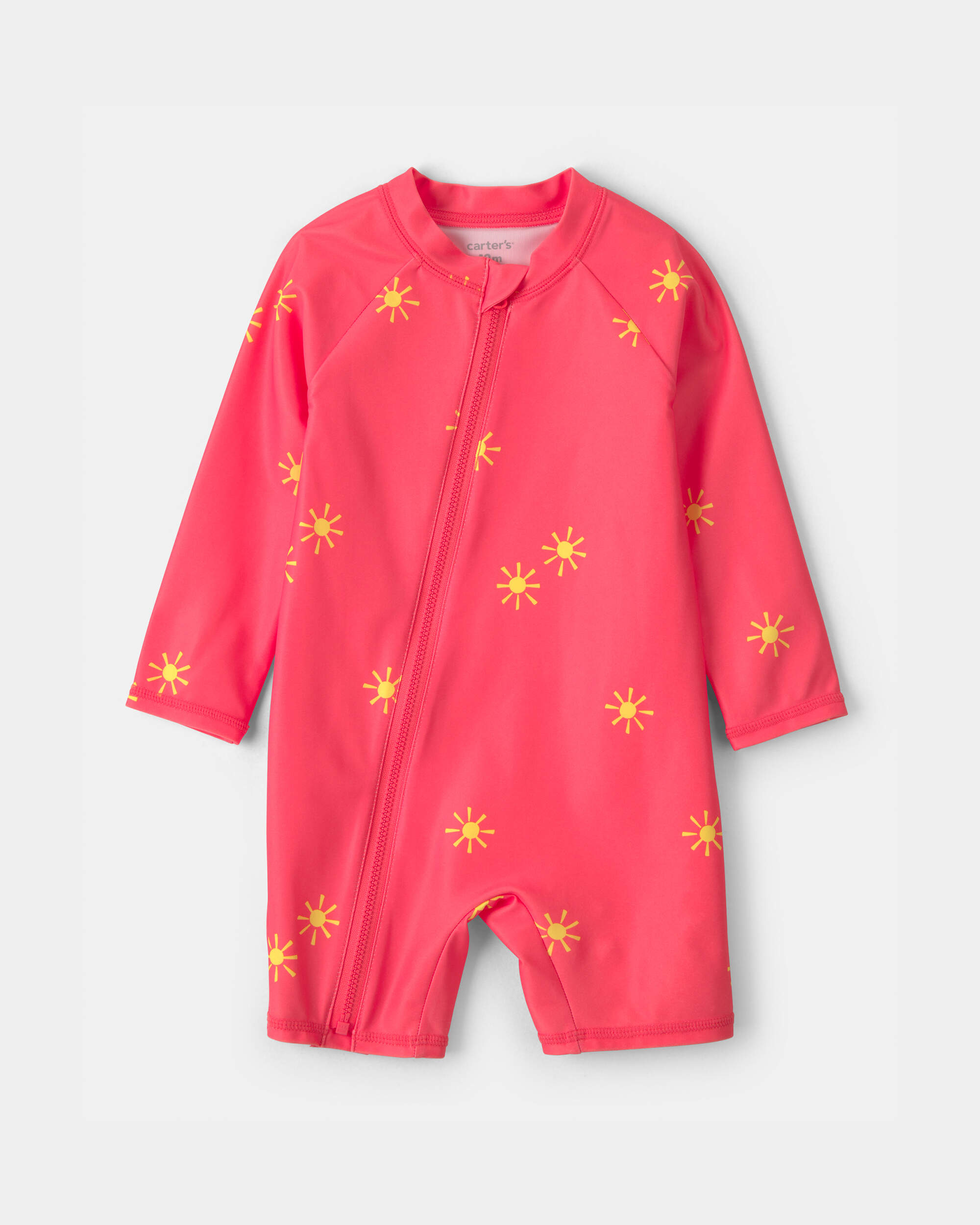 Baby Boy Sun 1-Piece Swimsuit Rashguard - Orange