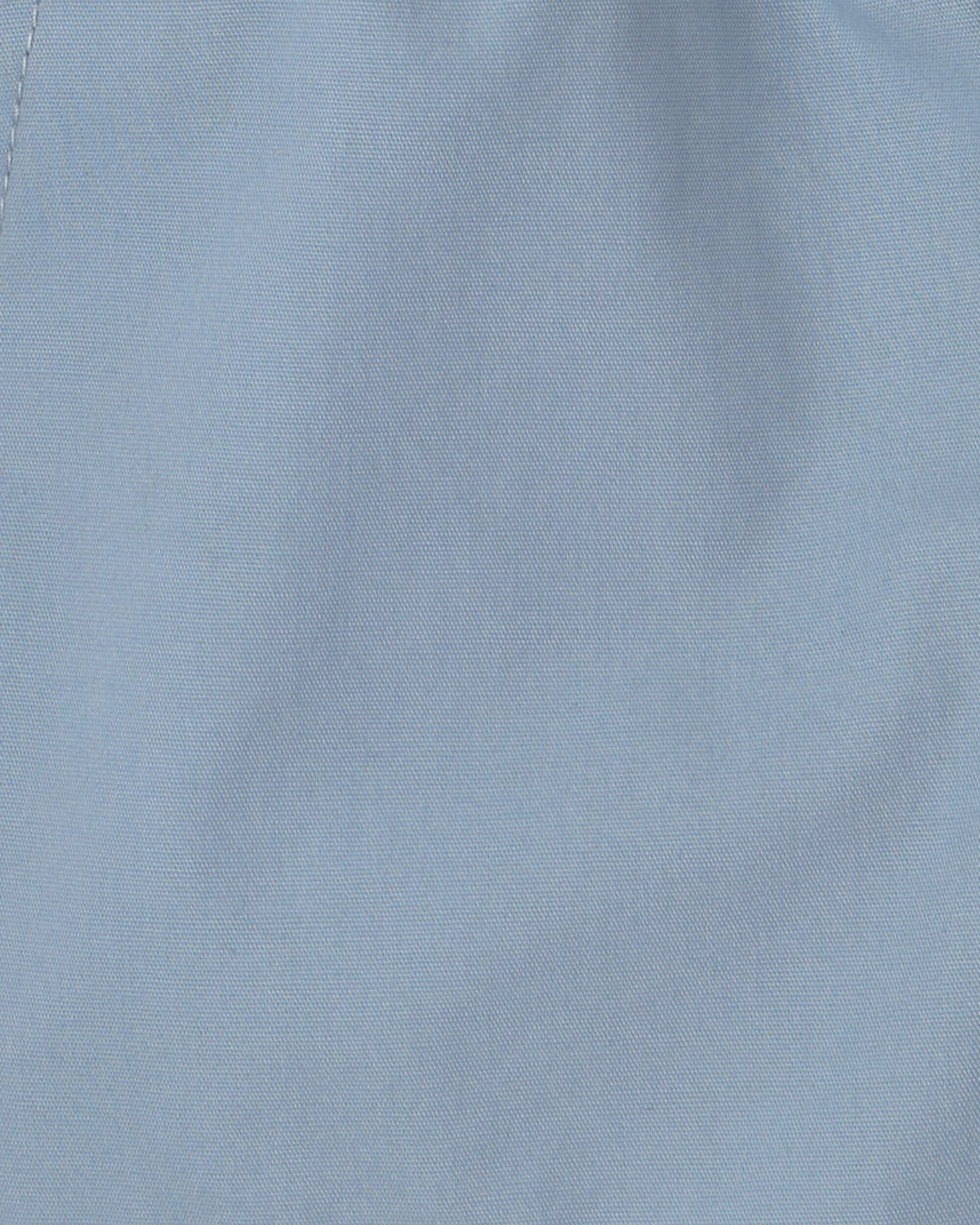 Baby Boy 2-Piece Short-Sleeve Top & Short Set - Blue/Cream